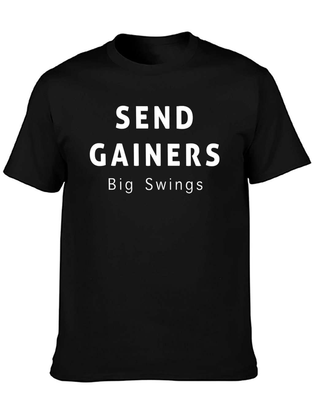 Send Gainers Big Swings Black T-Shirt