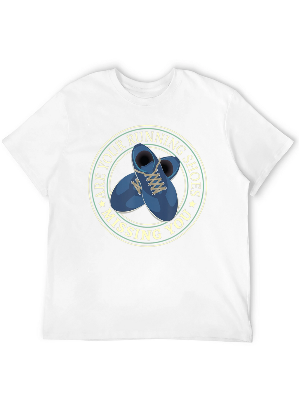 Running Shoes Missing You Black T-Shirt