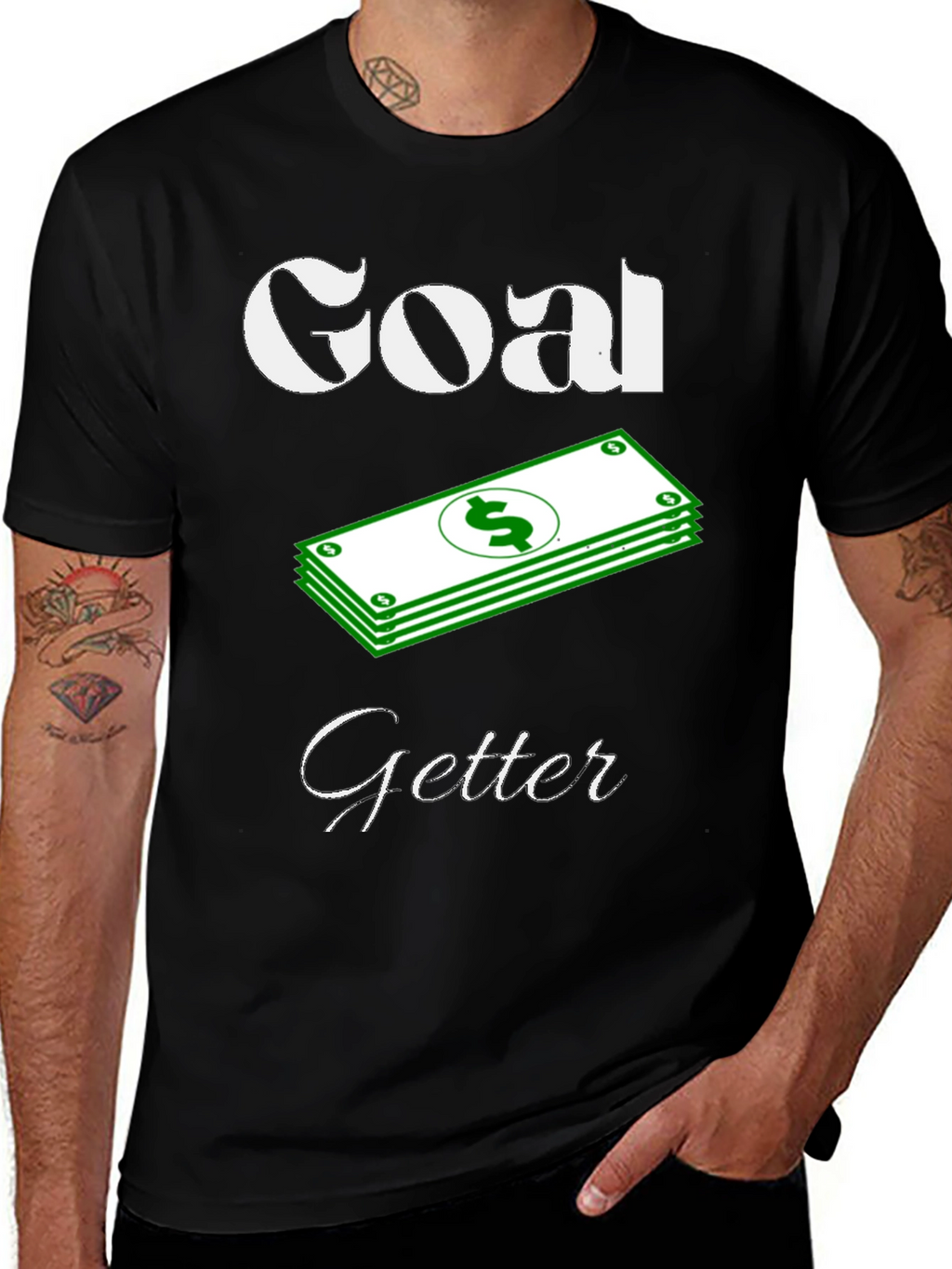 Goal Getter Graphic T-Shirt - Black