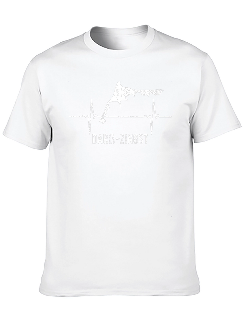 Darß-Zingst Heartbeat Graphic Tee - Unisex Black T-Shirt