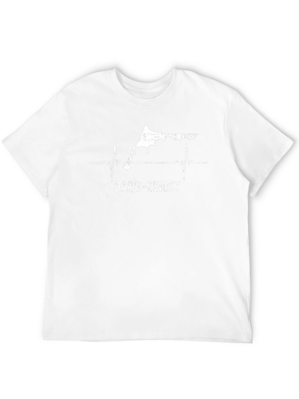 Darß-Zingst Heartbeat Graphic Tee - Unisex Black T-Shirt