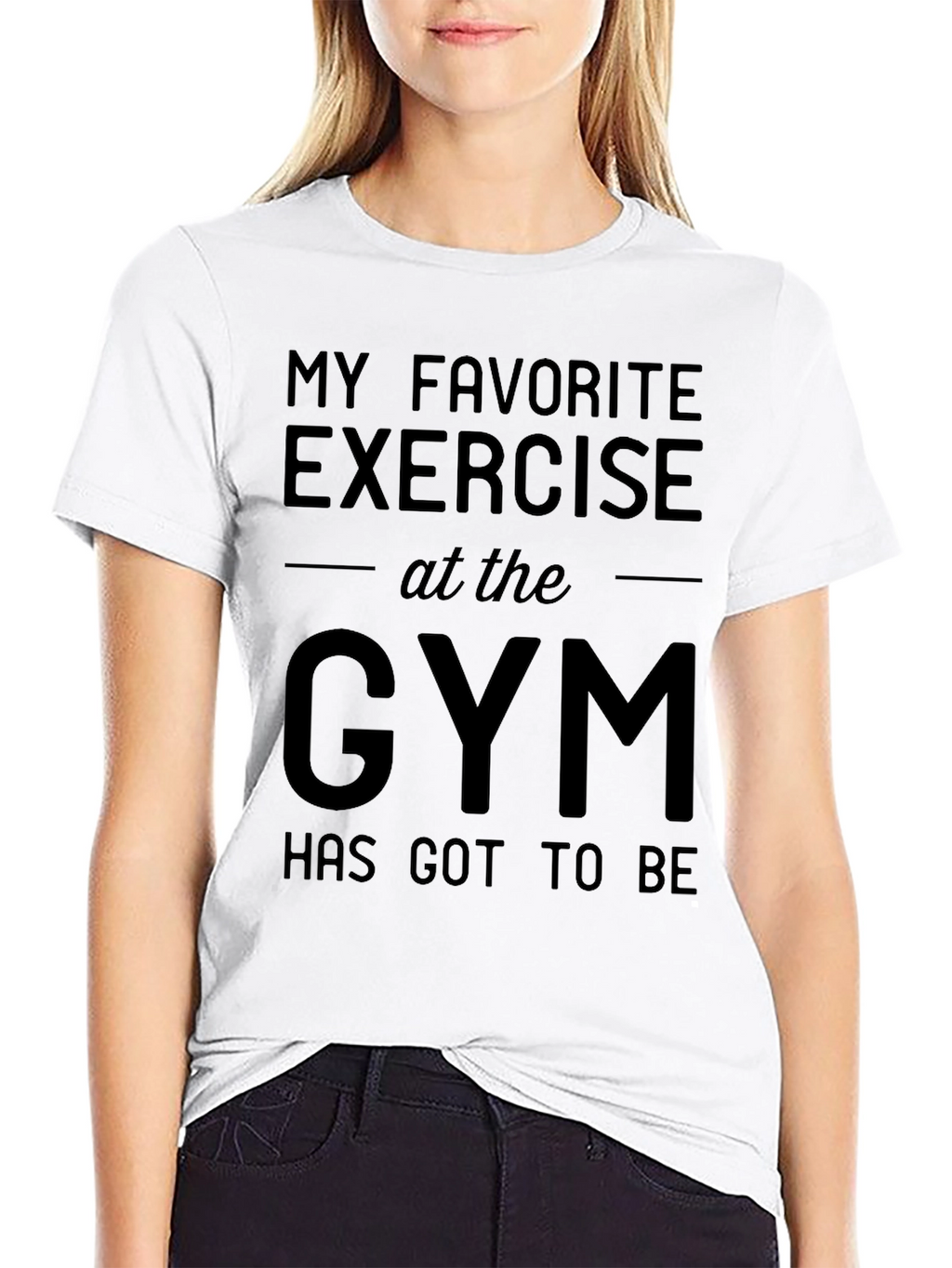 Funny Gym T-Shirt: My Favorite Exercise Tee