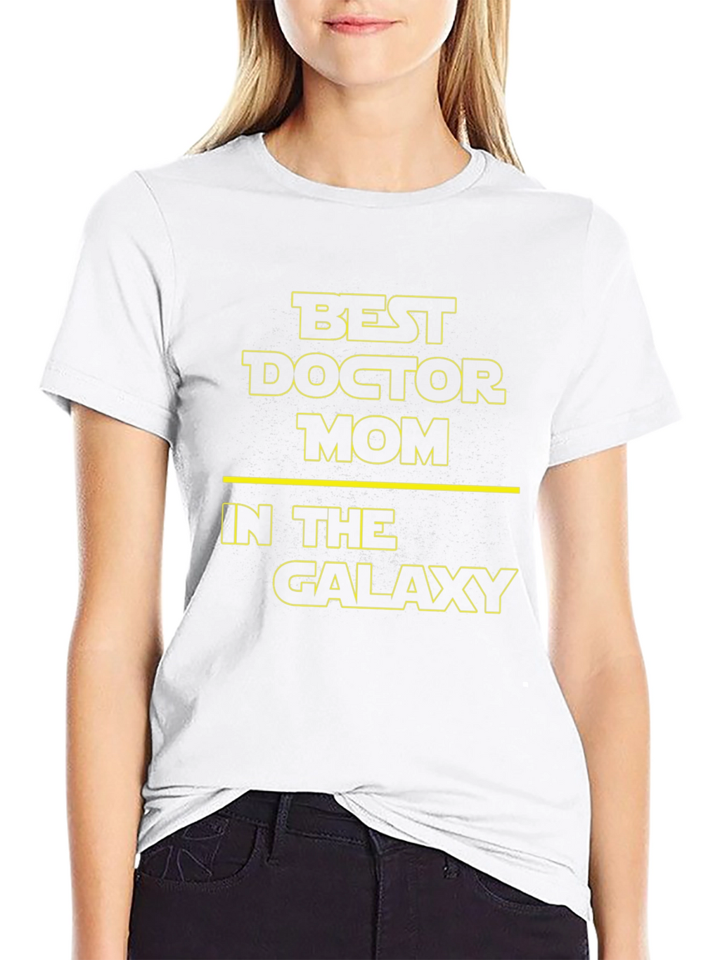 Best Doctor Mom Galaxy T-Shirt - Black