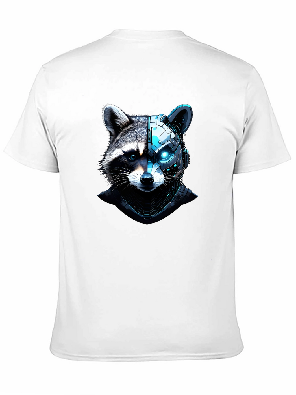 Cyber Raccoon Graphic Tee - Cool Futuristic Design
