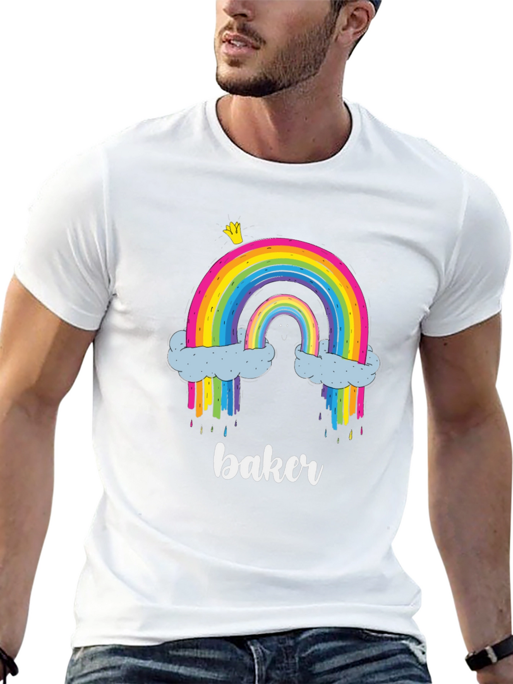 Rainbow Baker T-Shirt - Cute Graphic Tee