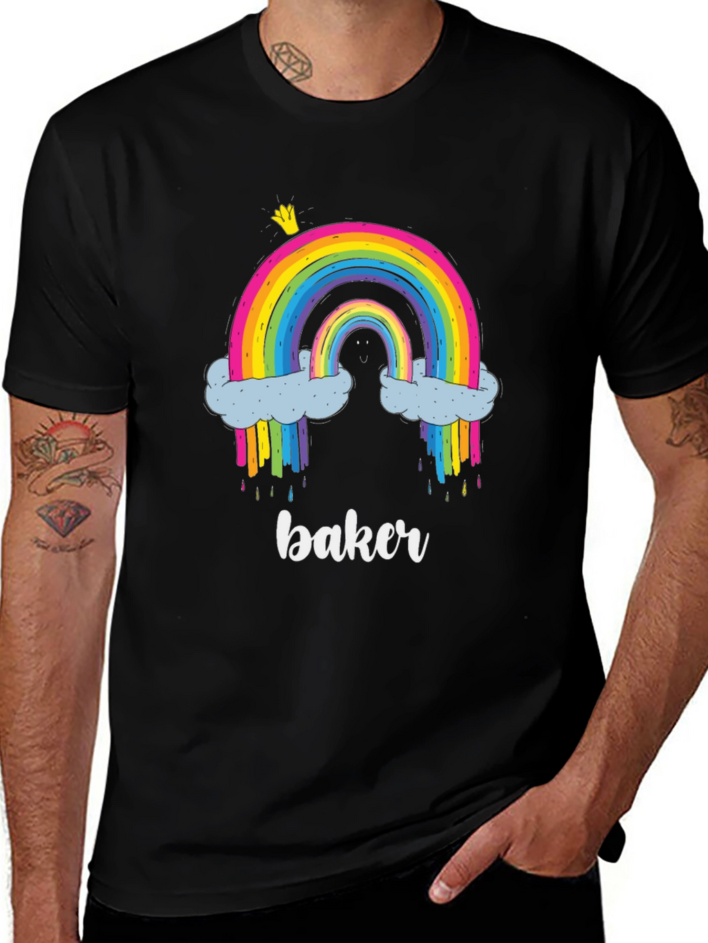 Rainbow Baker T-Shirt - Cute Graphic Tee