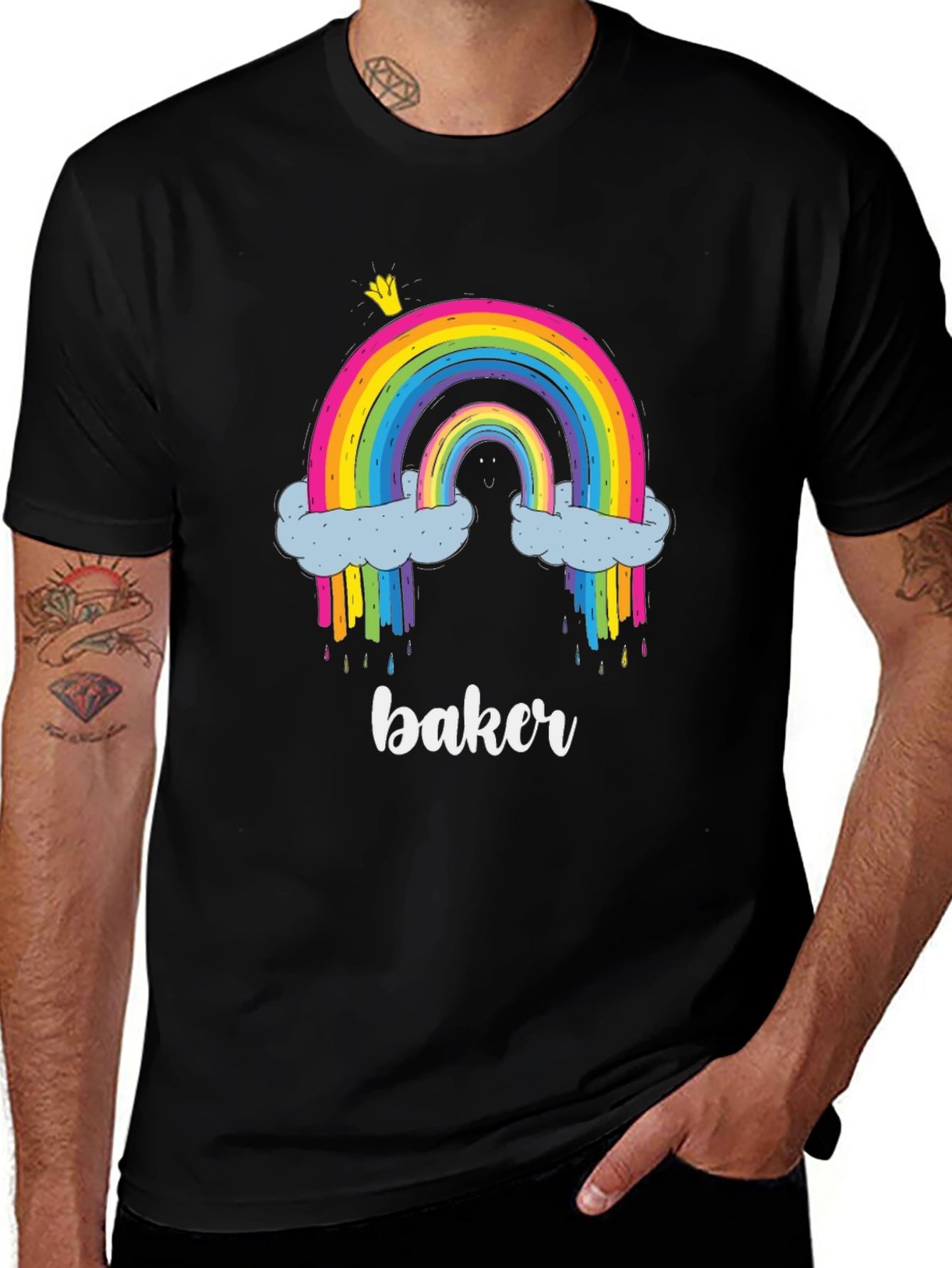 Rainbow Baker T-Shirt - Cute Graphic Tee