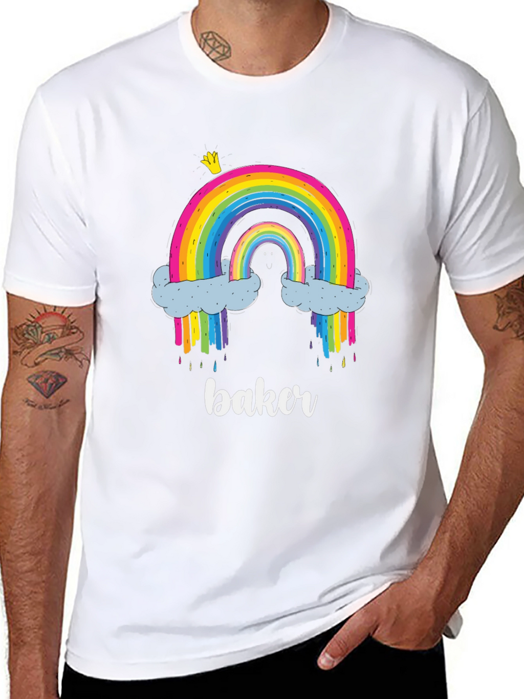 Rainbow Baker T-Shirt - Cute Graphic Tee