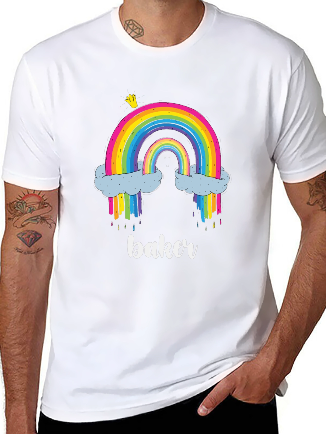 Rainbow Baker T-Shirt - Cute Graphic Tee