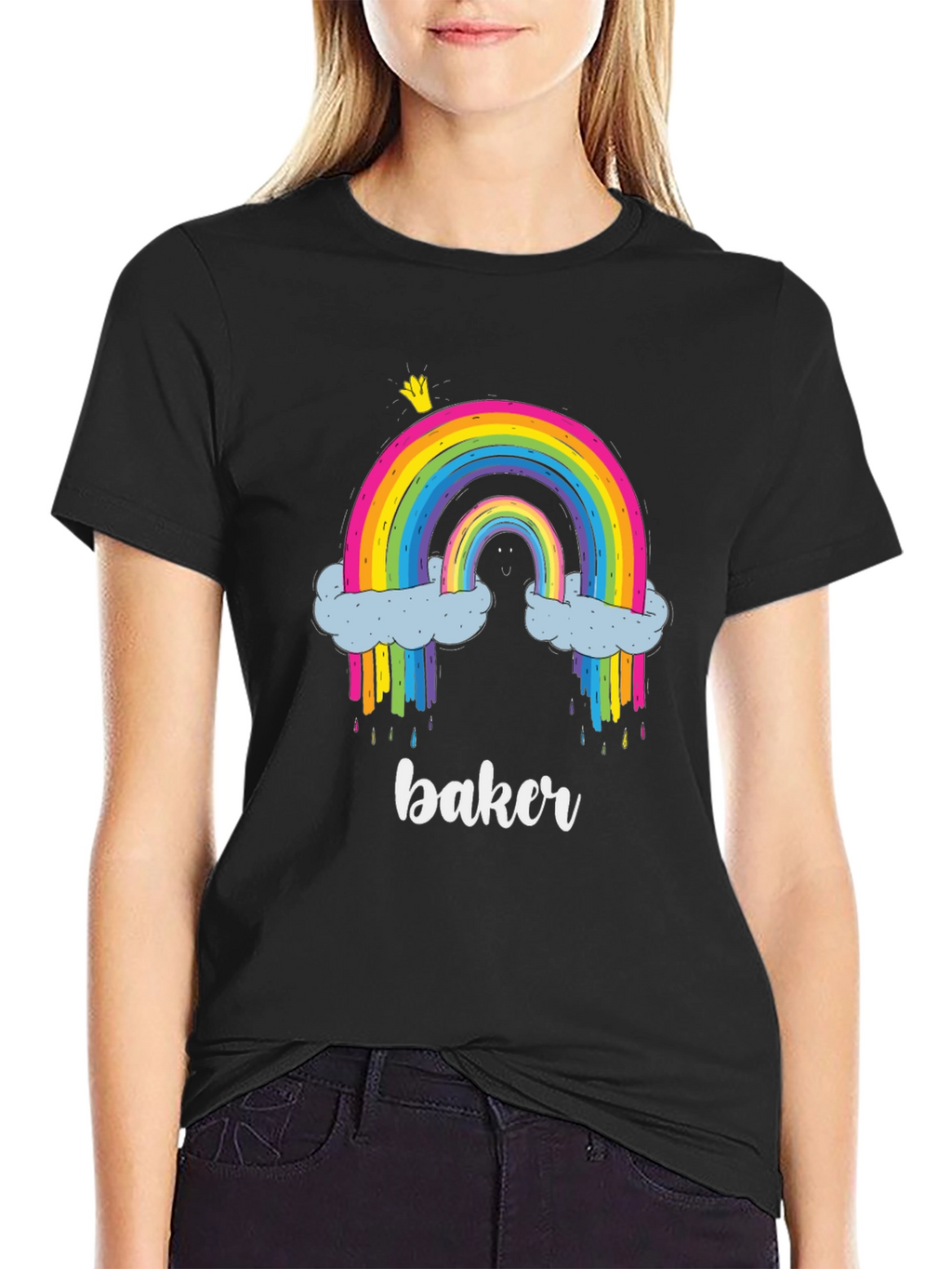 Rainbow Baker T-Shirt - Cute Graphic Tee
