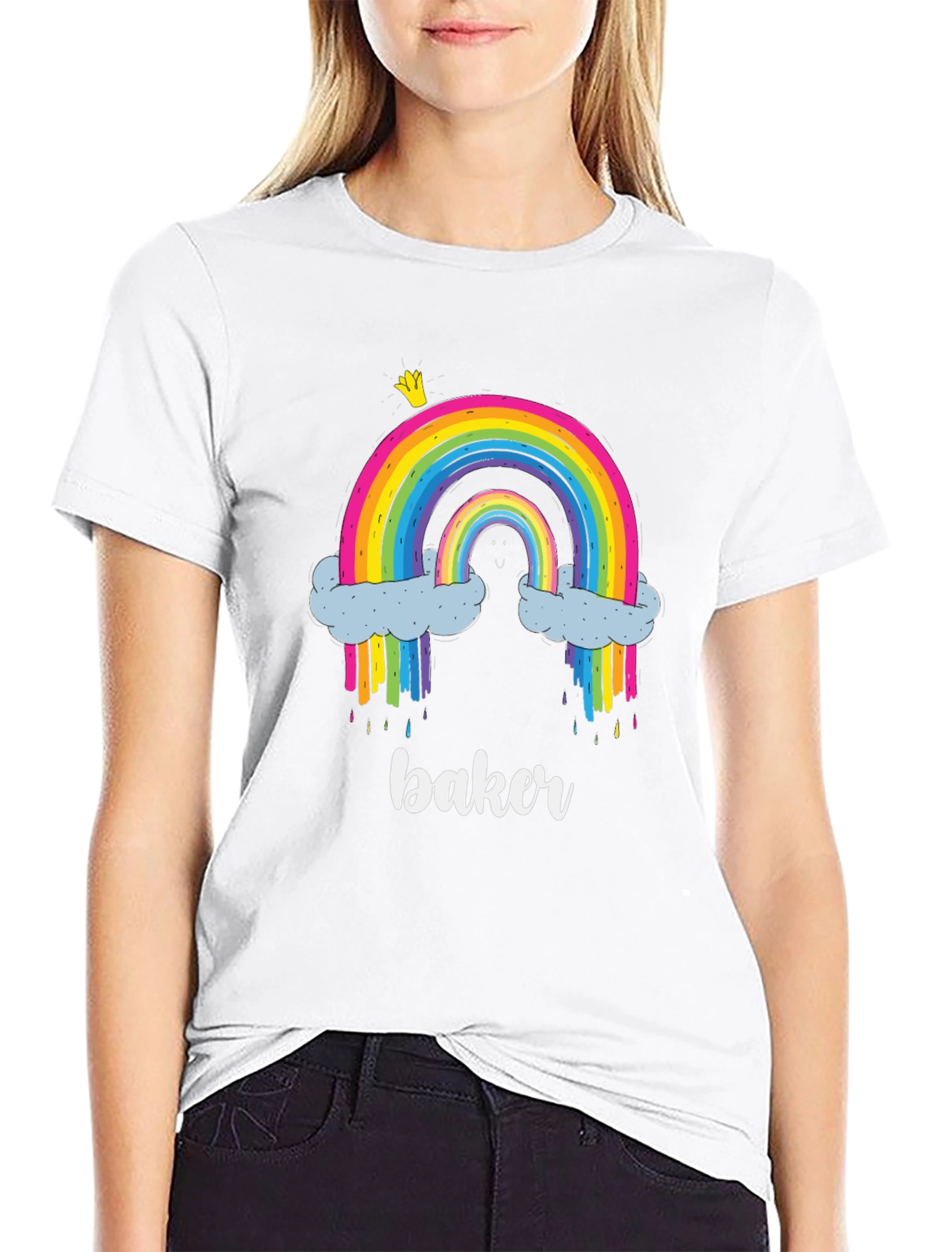 Rainbow Baker T-Shirt - Cute Graphic Tee