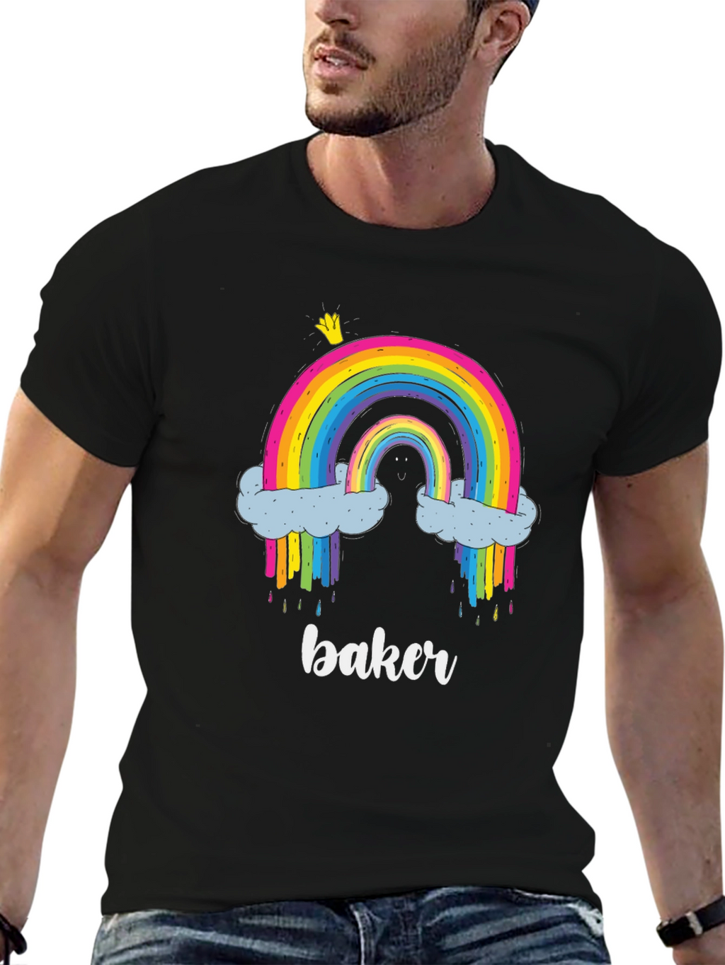 Rainbow Baker T-Shirt - Cute Graphic Tee