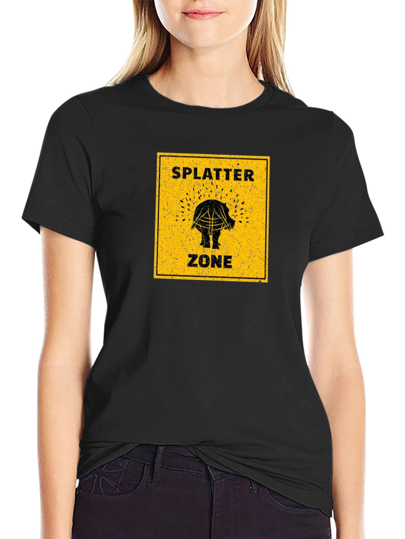 Splatter Zone Funny Graphic T-Shirt