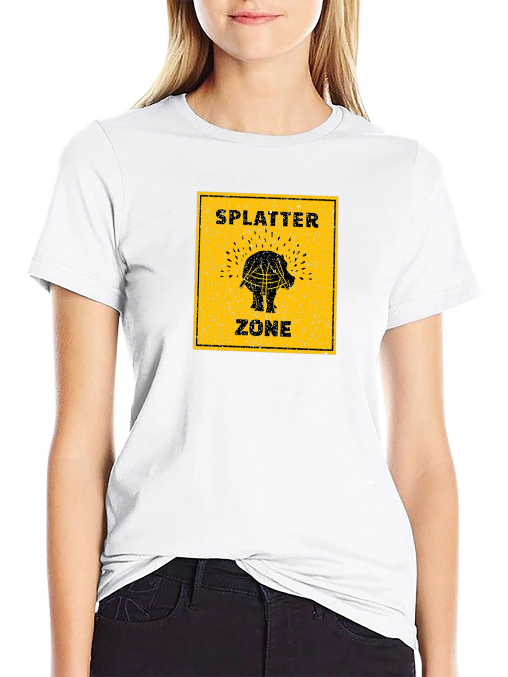 Splatter Zone Funny Graphic T-Shirt