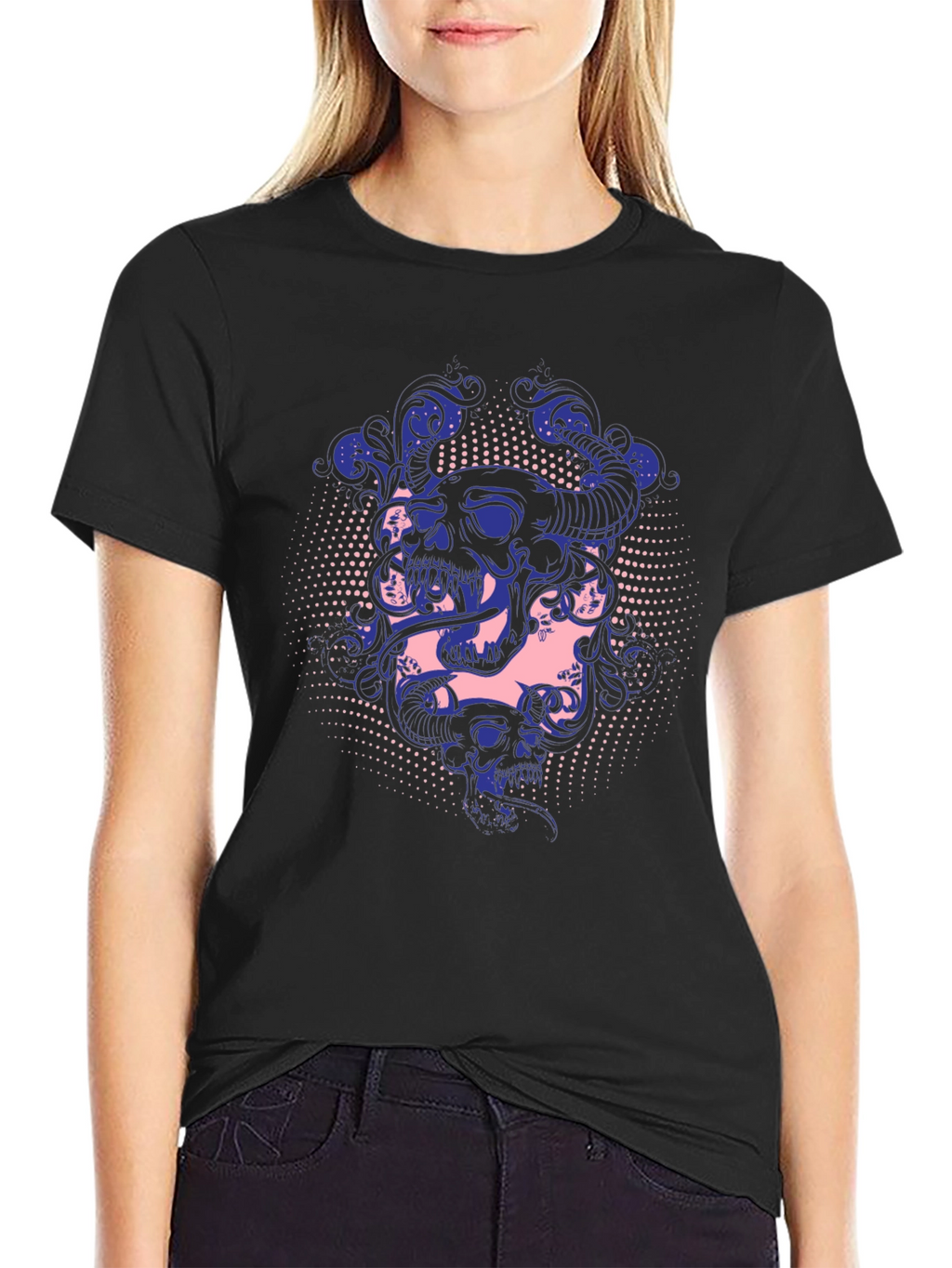 Skull & Snake Graphic Tee