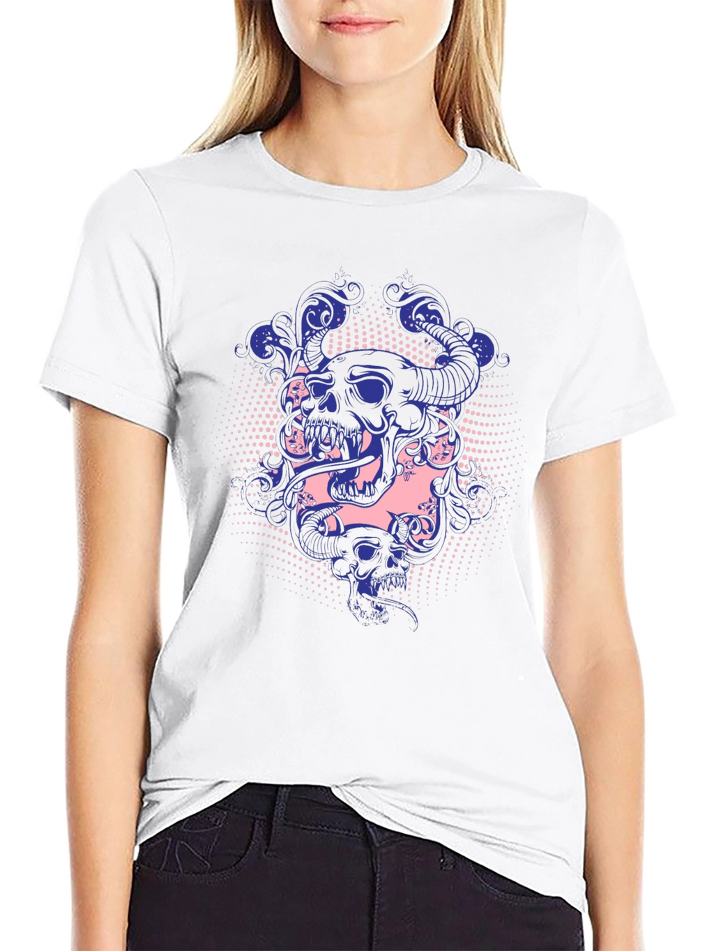 Skull & Snake Graphic Tee