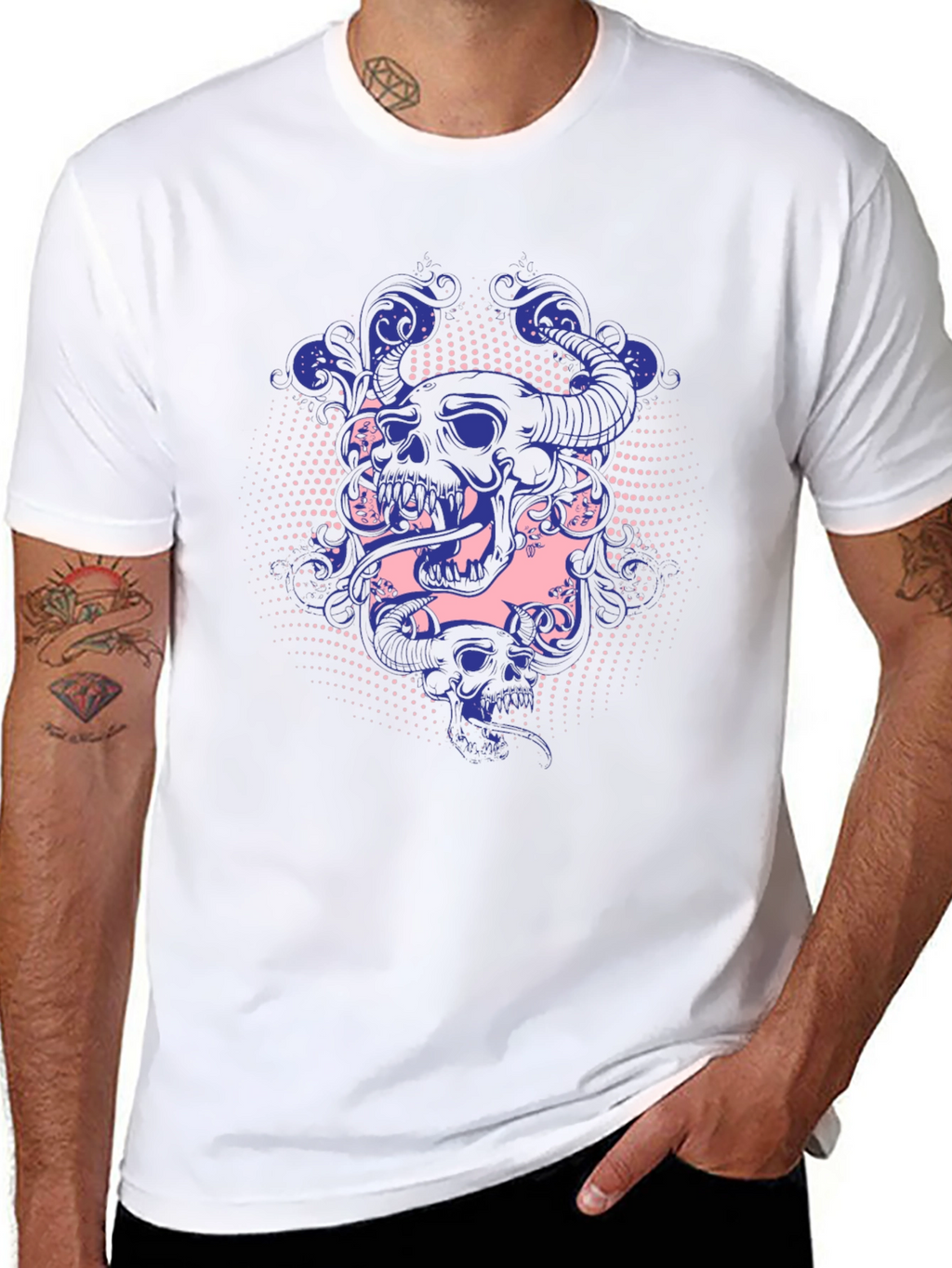 Skull & Snake Graphic Tee