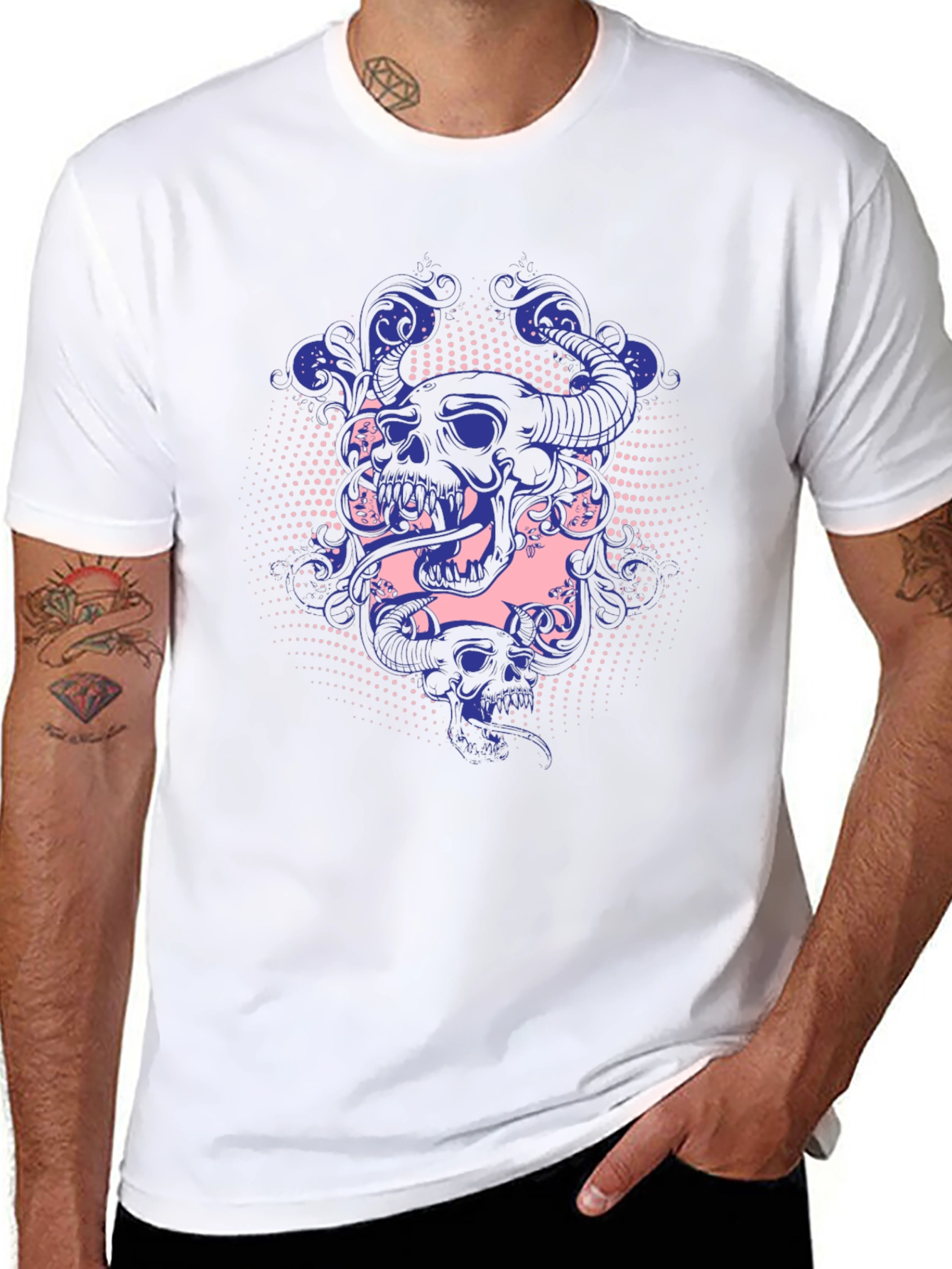 Skull & Snake Graphic Tee