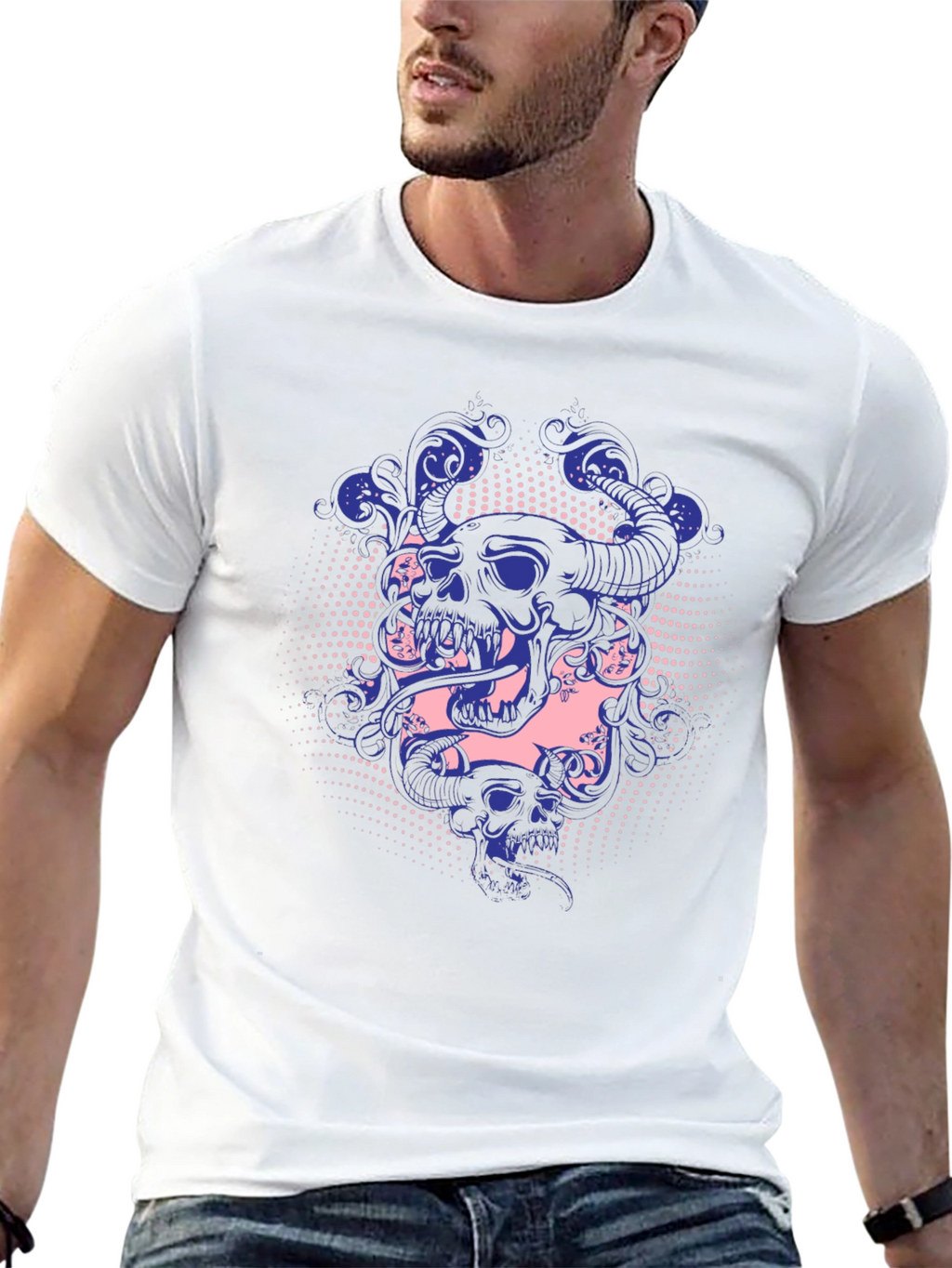Skull & Snake Graphic Tee