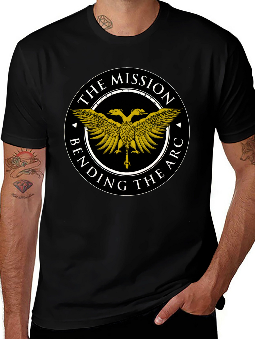 The Mission Bending the Arc Graphic Tee - Black