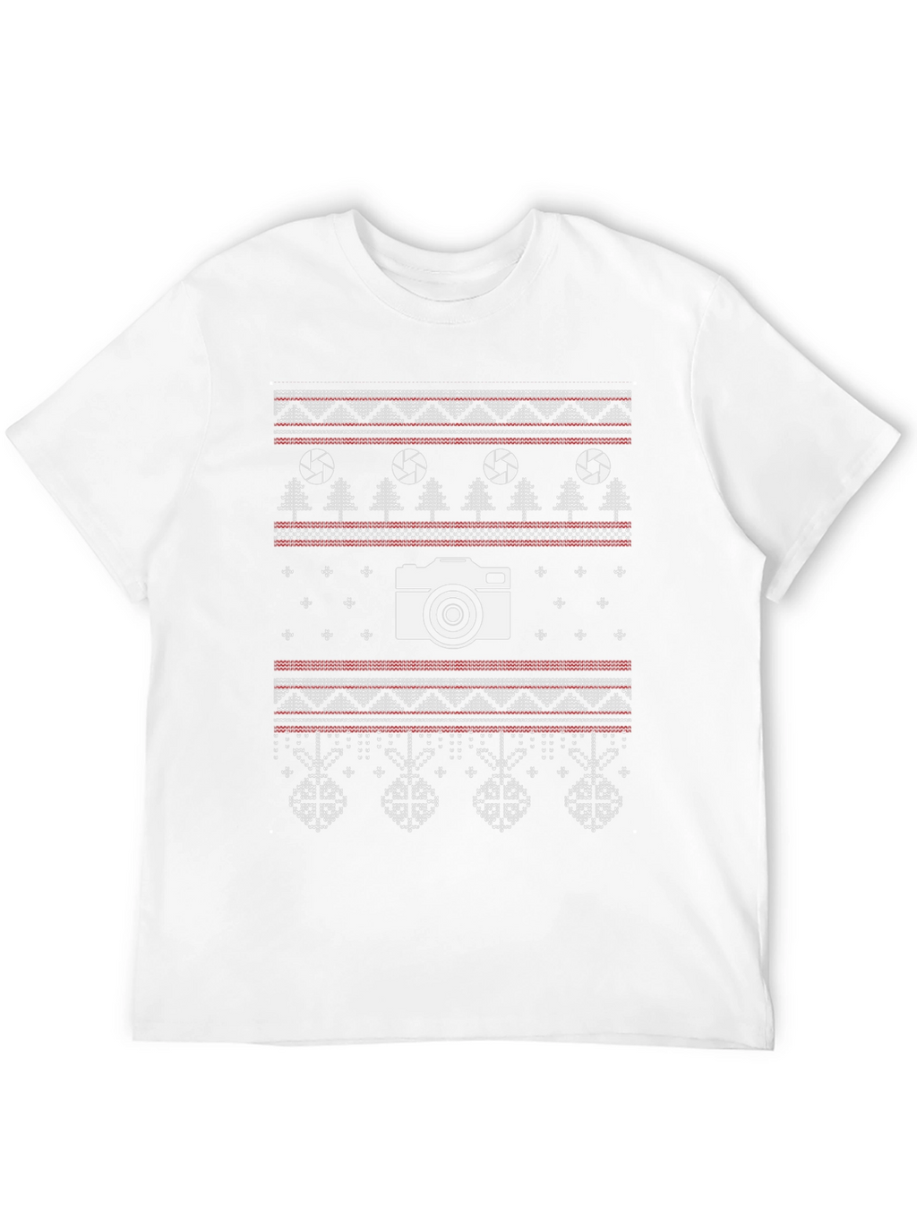 Photographer Christmas T-Shirt - Ugly Sweater Style