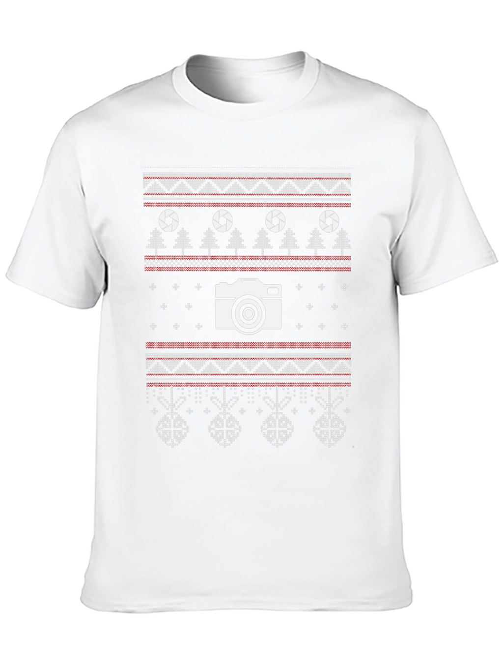 Photographer Christmas T-Shirt - Ugly Sweater Style