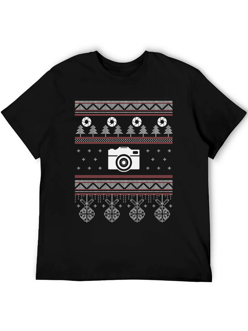 Photographer Christmas T-Shirt - Ugly Sweater Style