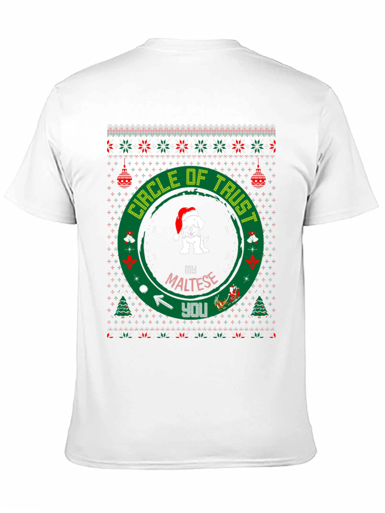 Circle of Trust Maltese Christmas T-Shirt