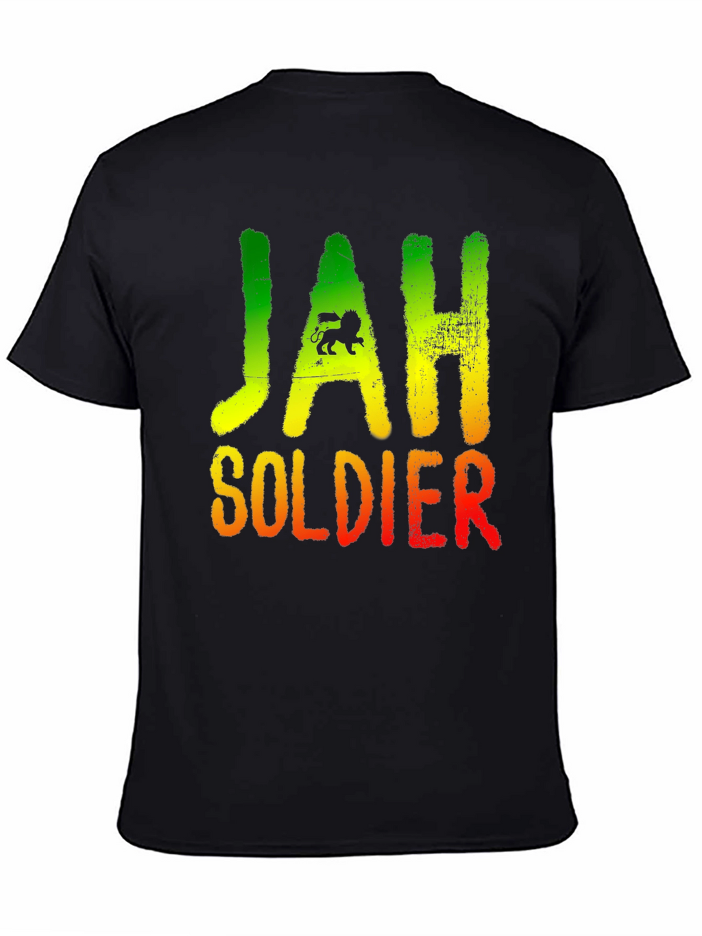 Rasta Lion Jah Soldier Graphic T-Shirt