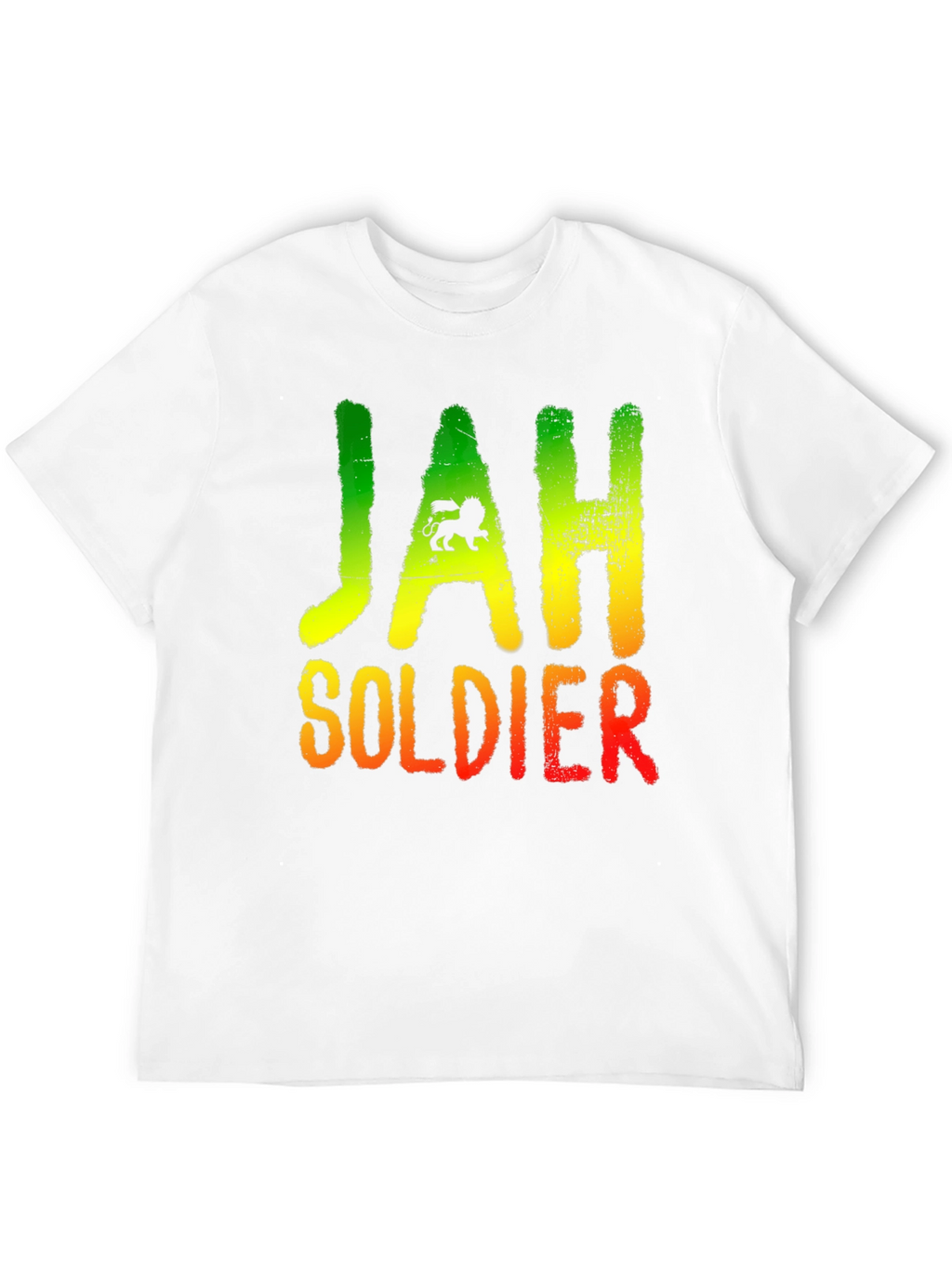 Rasta Lion Jah Soldier Graphic T-Shirt