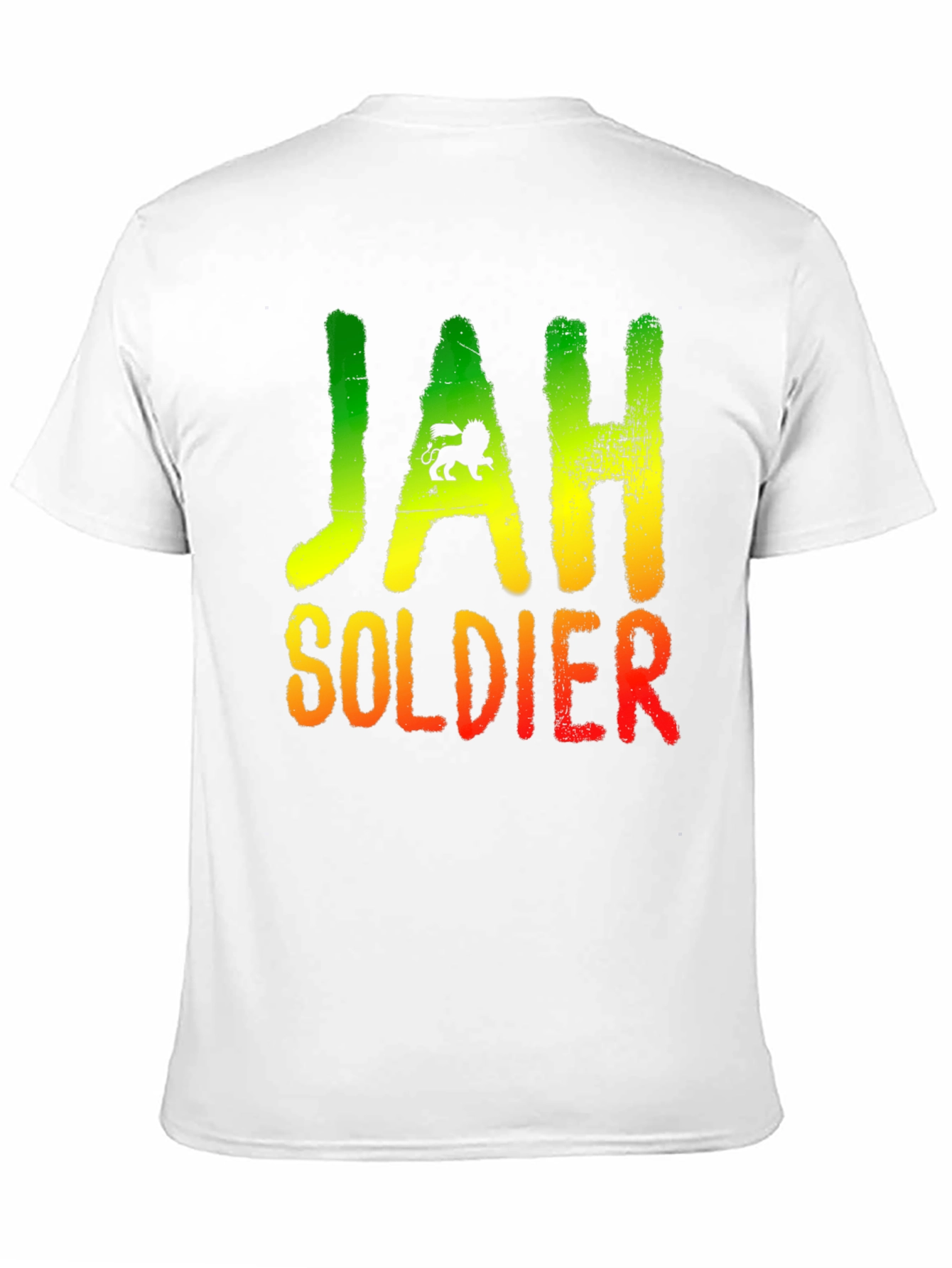 Rasta Lion Jah Soldier Graphic T-Shirt