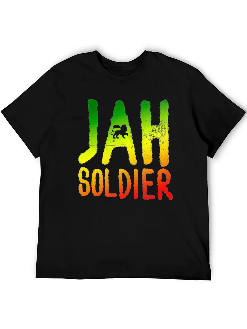 Rasta Lion Jah Soldier Graphic T-Shirt