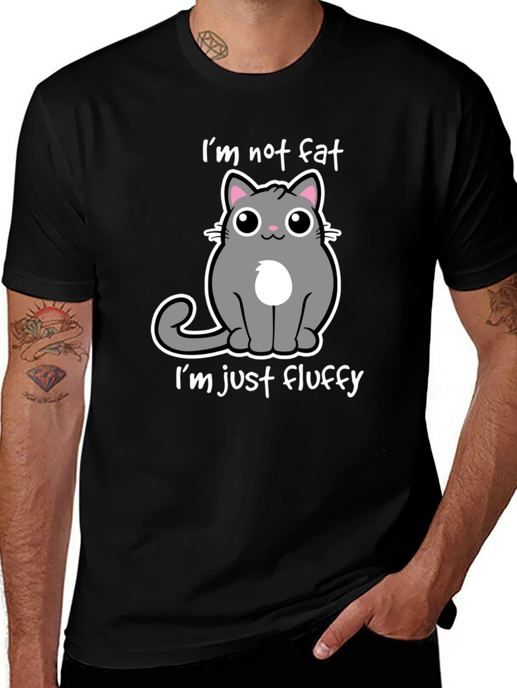 Im Not Fat Im Just Fluffy - Cat T-Shirt