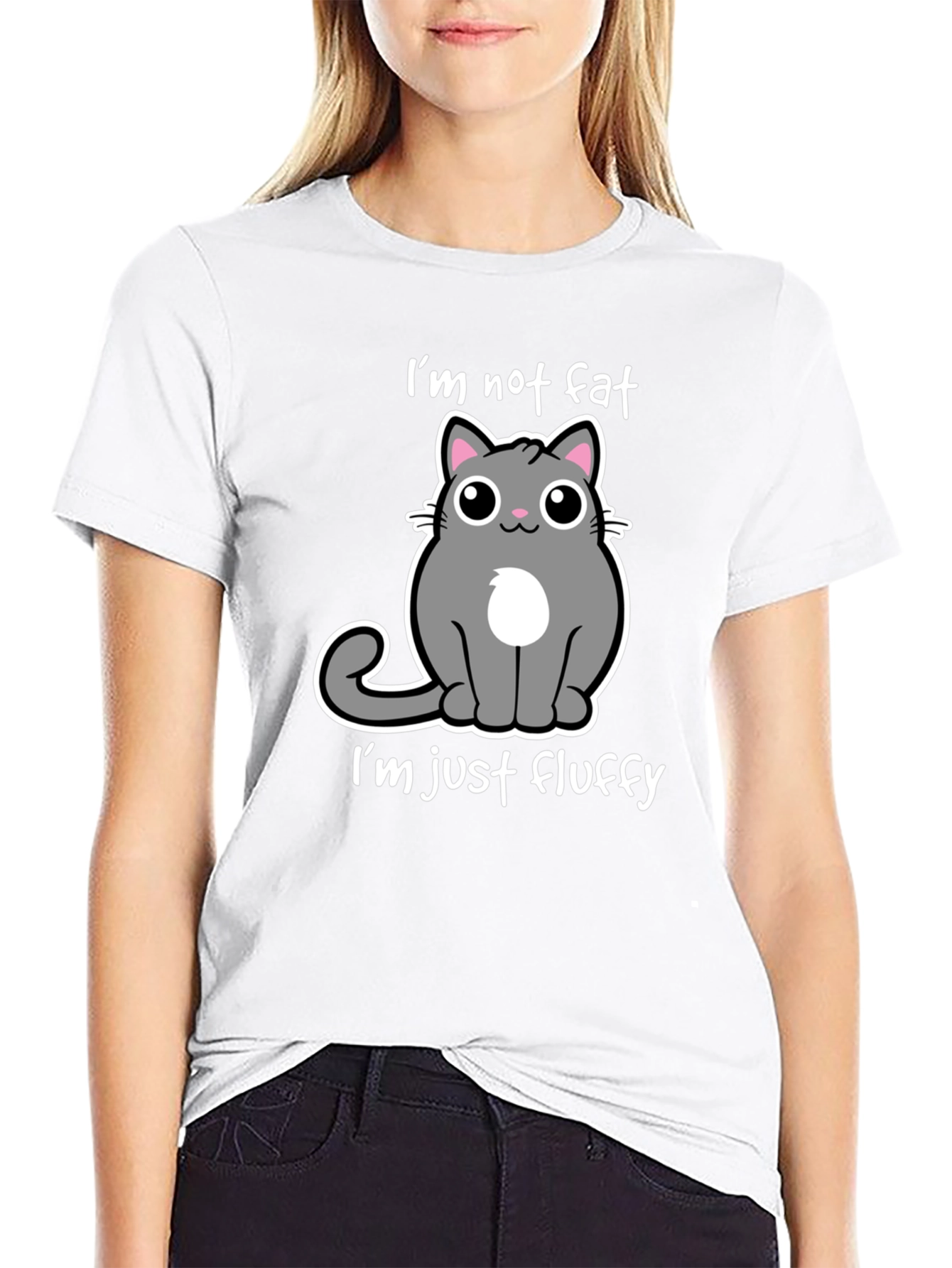 Im Not Fat Im Just Fluffy - Cat T-Shirt