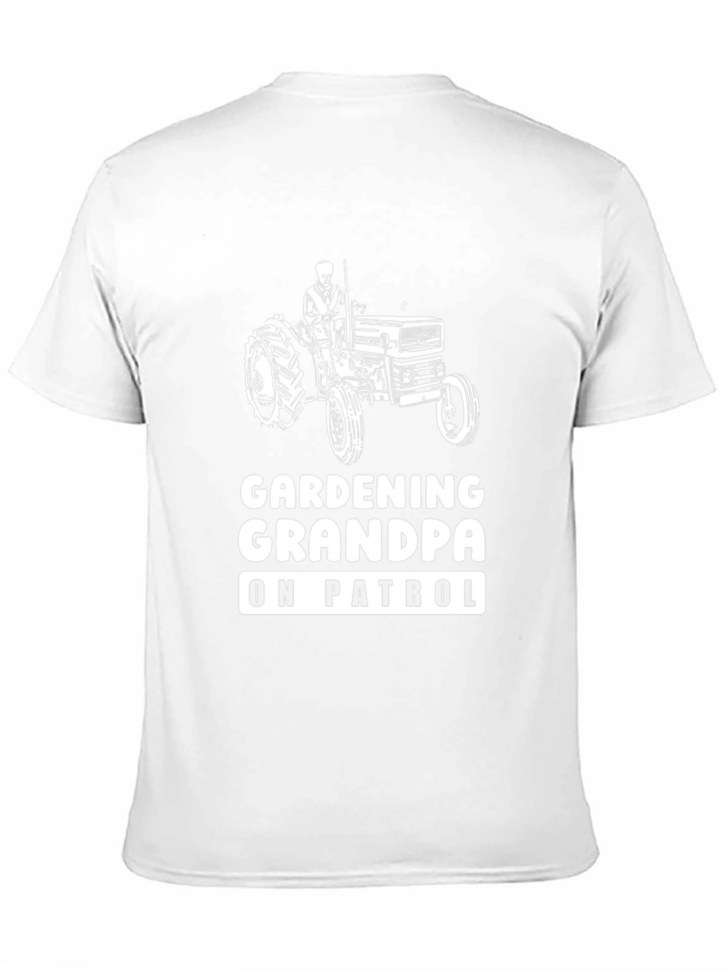 Gardening Grandpa On Patrol Black T-Shirt