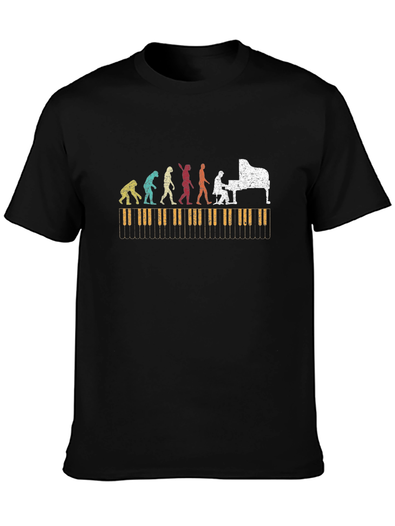 Piano Evolution Graphic T-Shirt