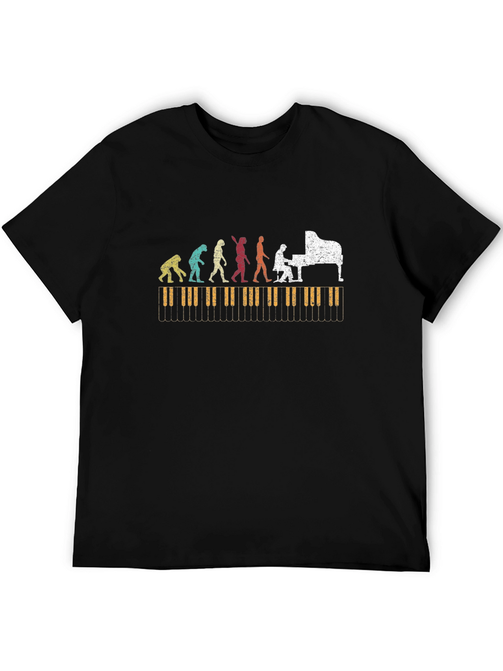 Piano Evolution Graphic T-Shirt