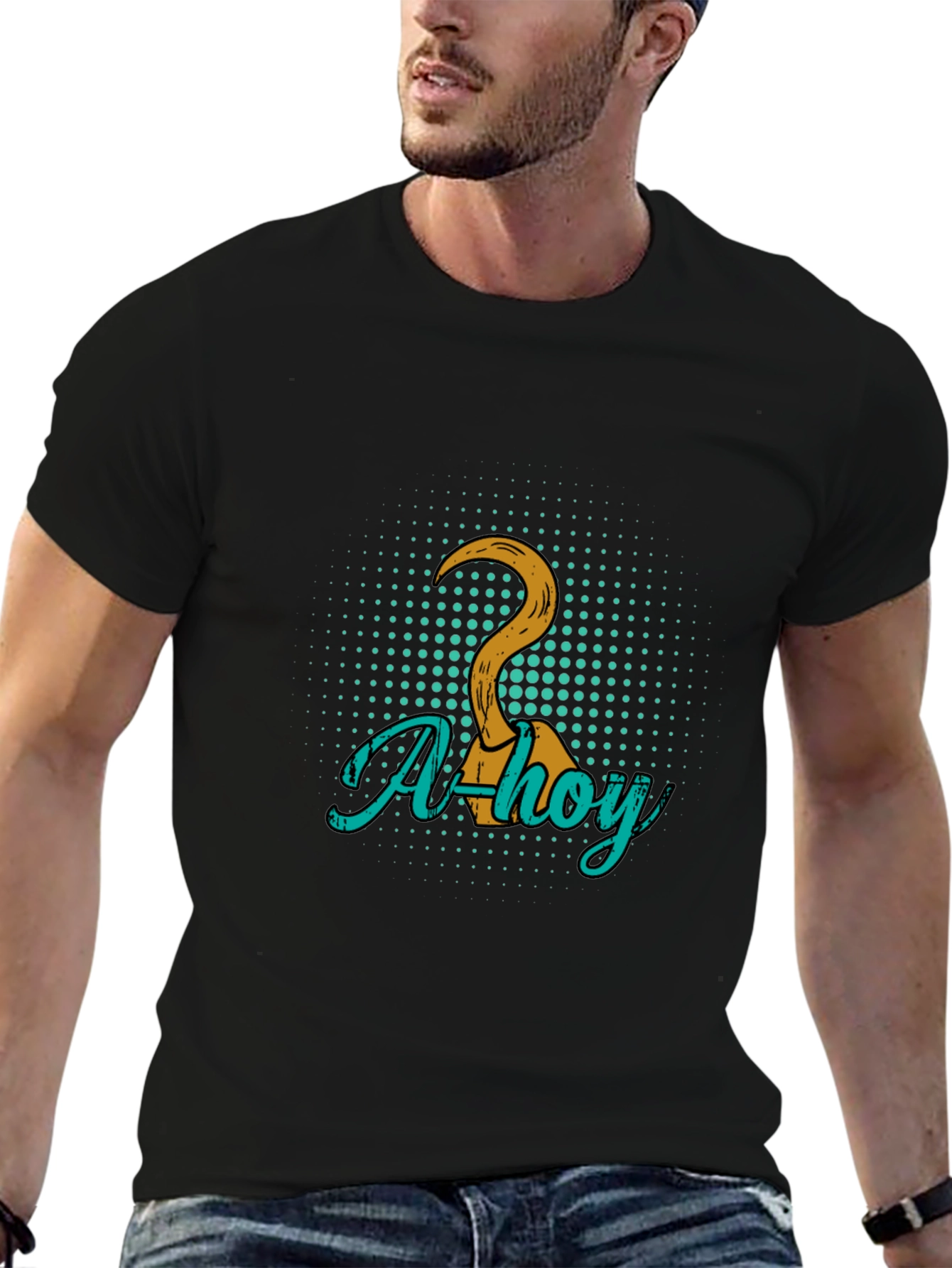 Ahoy Pirate Hook Graphic Tee
