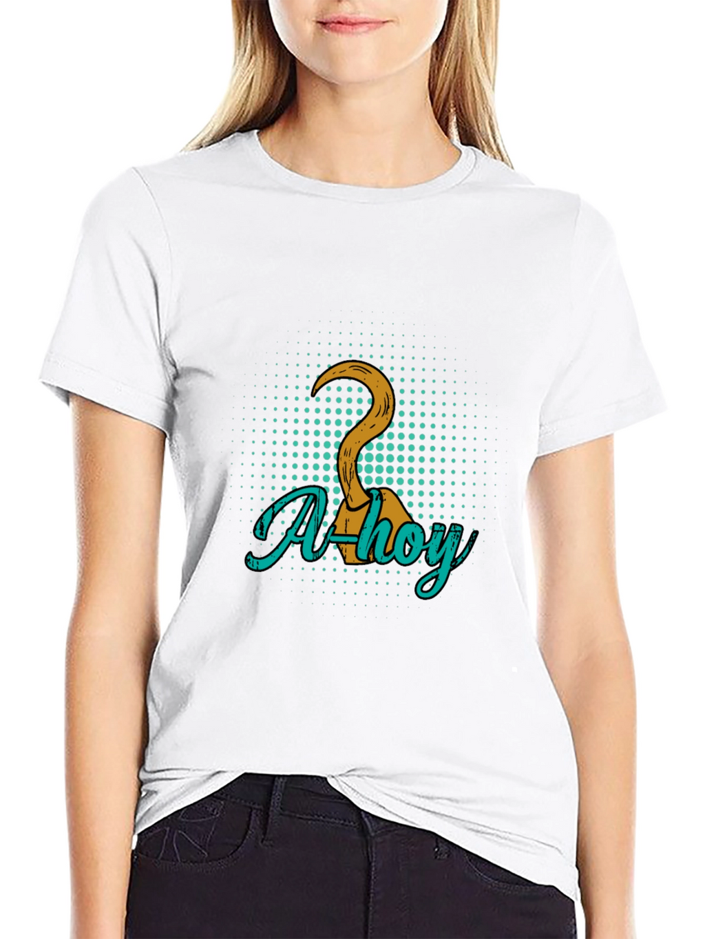 Ahoy Pirate Hook Graphic Tee
