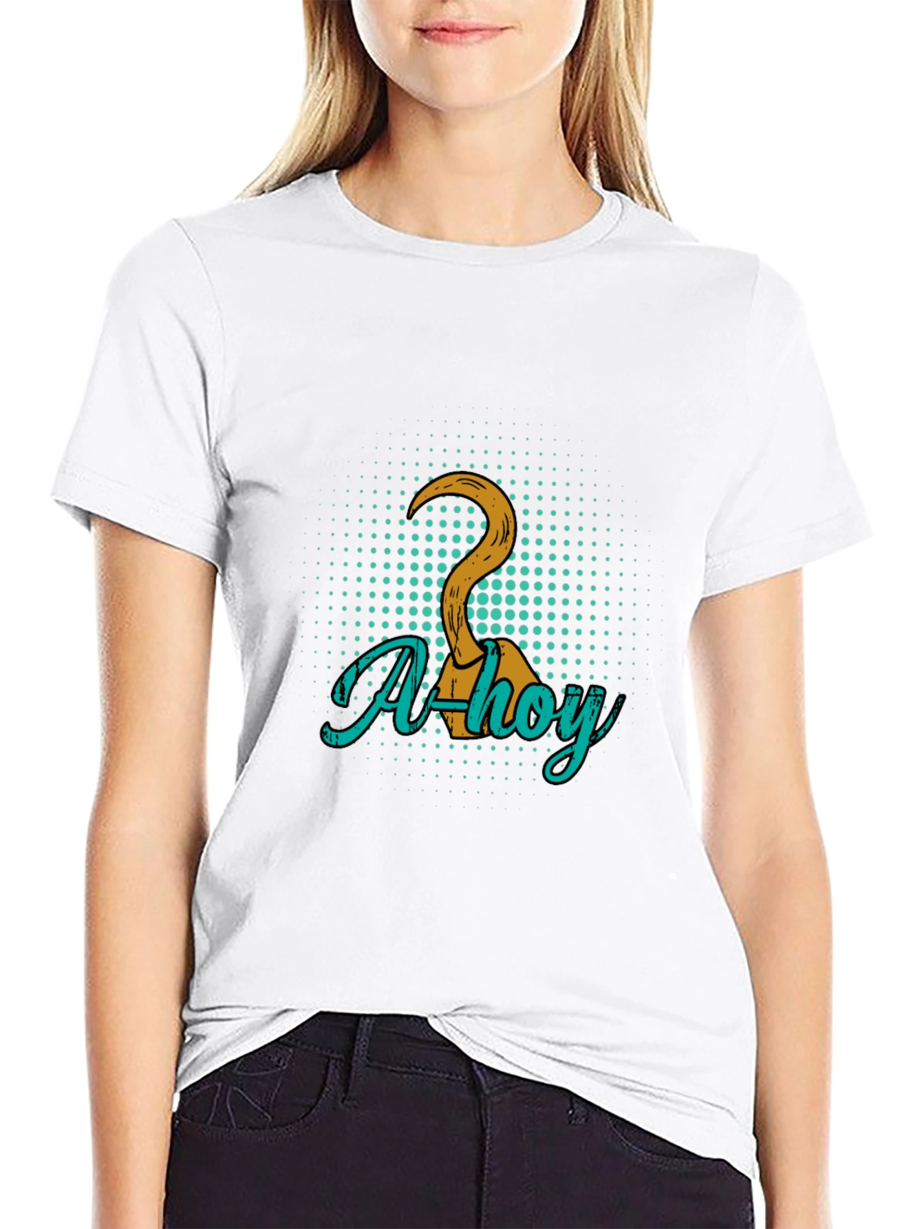 Ahoy Pirate Hook Graphic Tee
