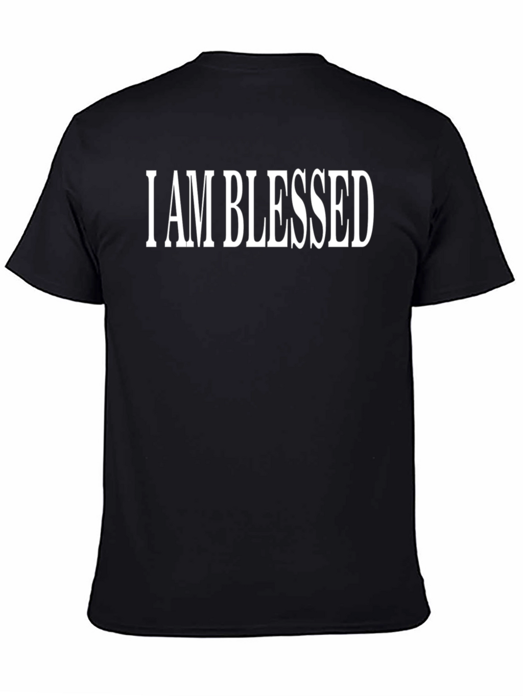 I AM BLESSED Graphic Tee - Black