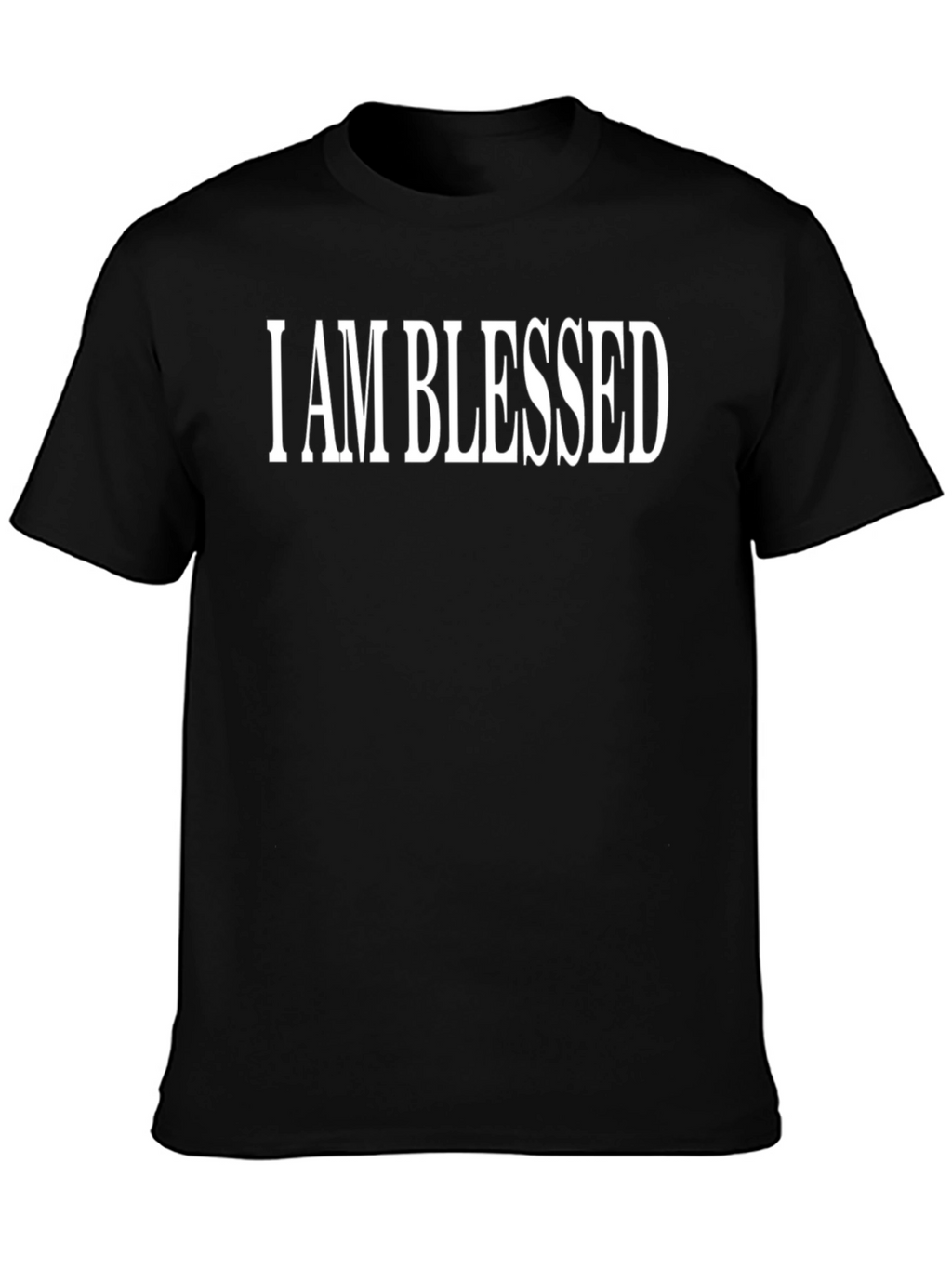 I AM BLESSED Graphic Tee - Black