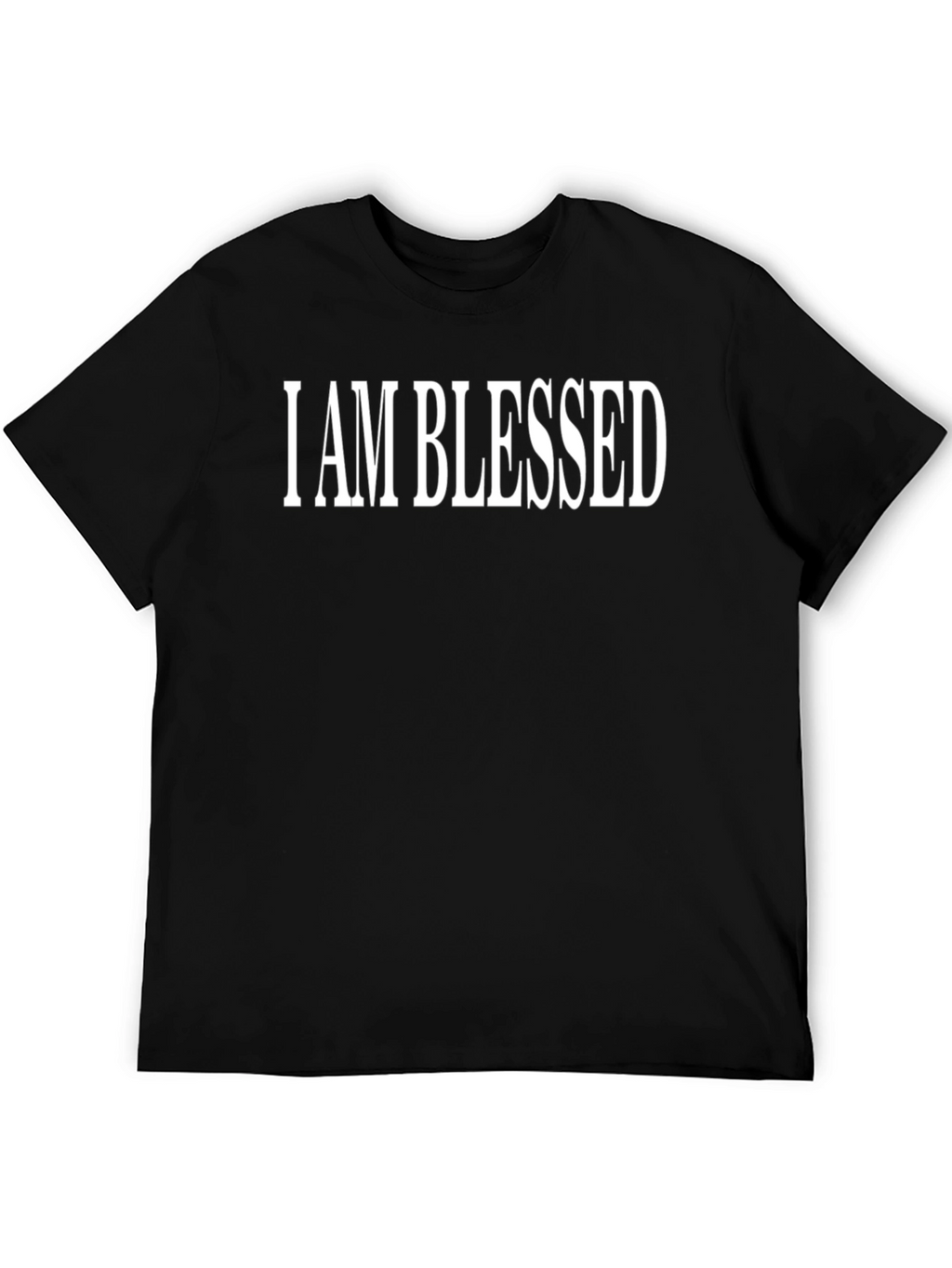 I AM BLESSED Graphic Tee - Black