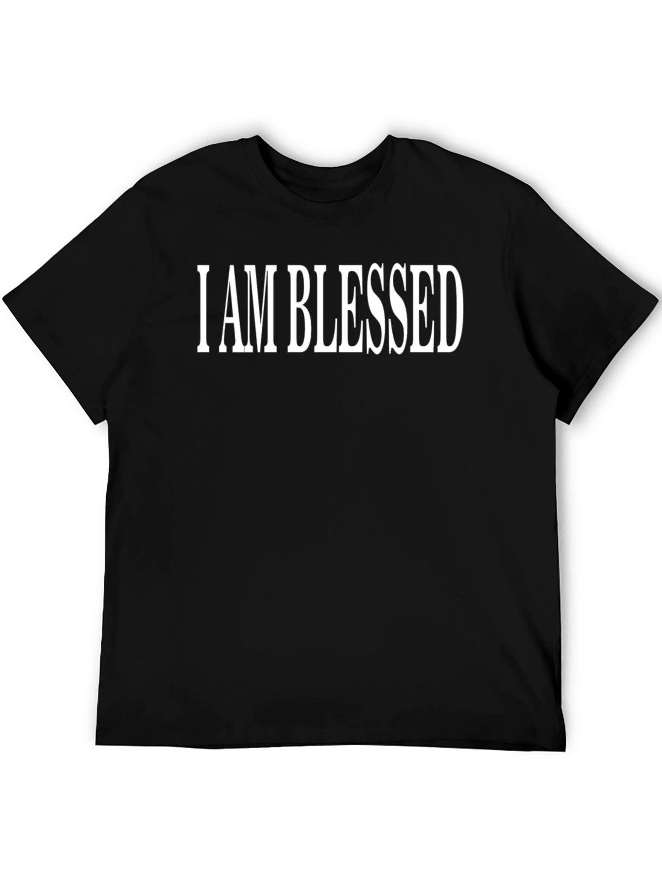 I AM BLESSED Graphic Tee - Black