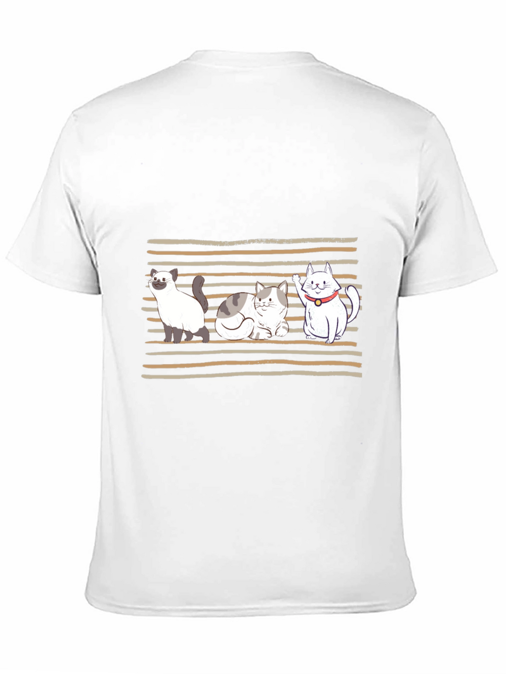 Cute Cats Graphic T-Shirt - Black