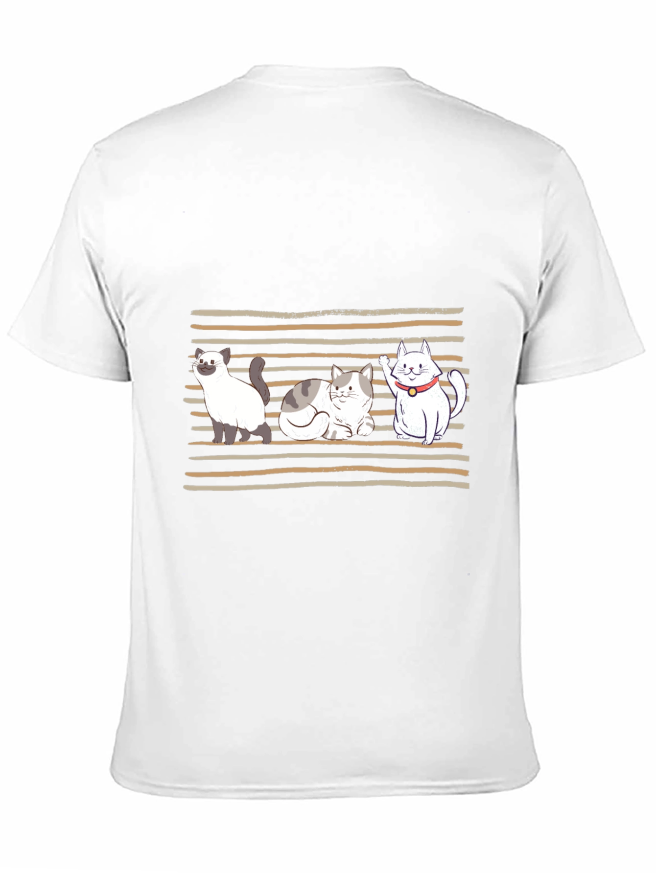 Cute Cats Graphic T-Shirt - Black