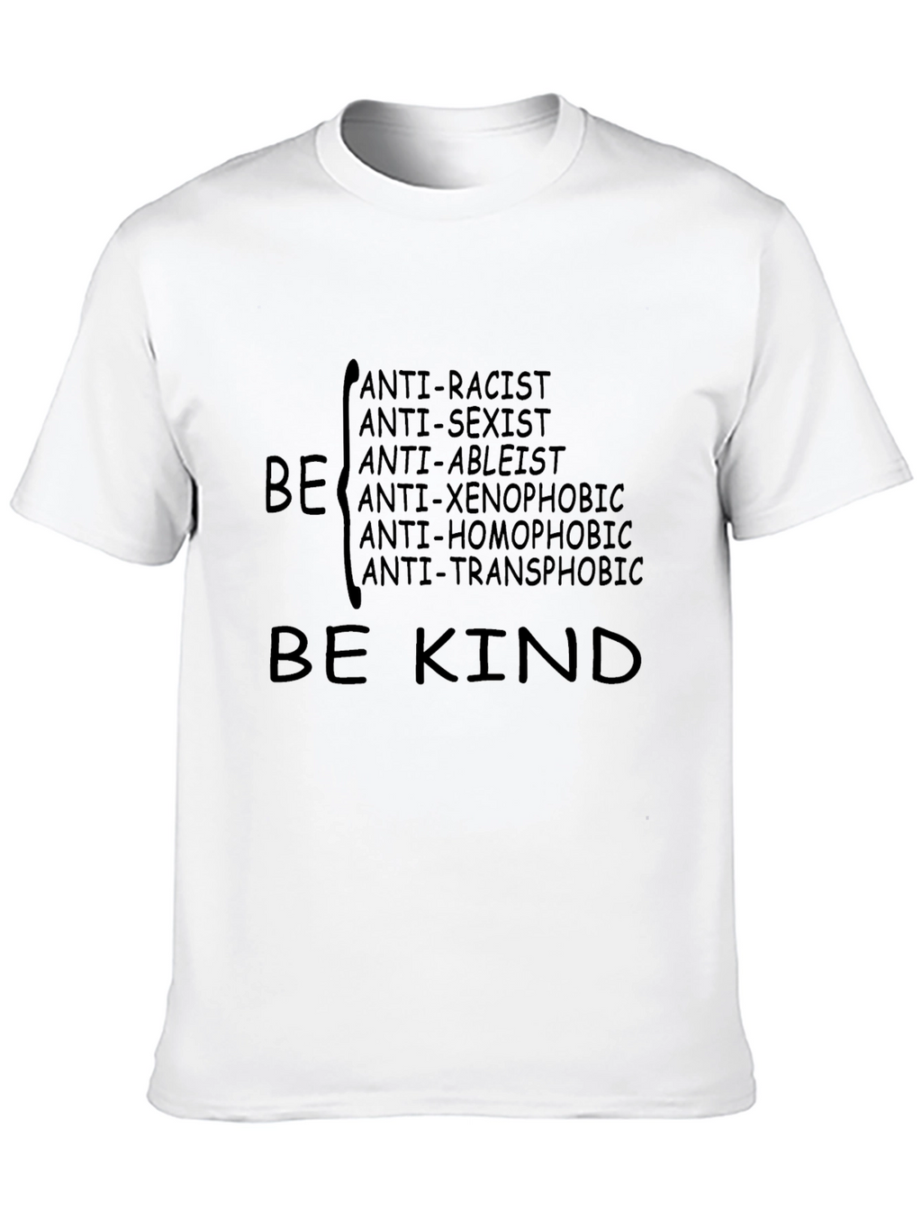 Be Kind Anti-Oppression Black T-Shirt