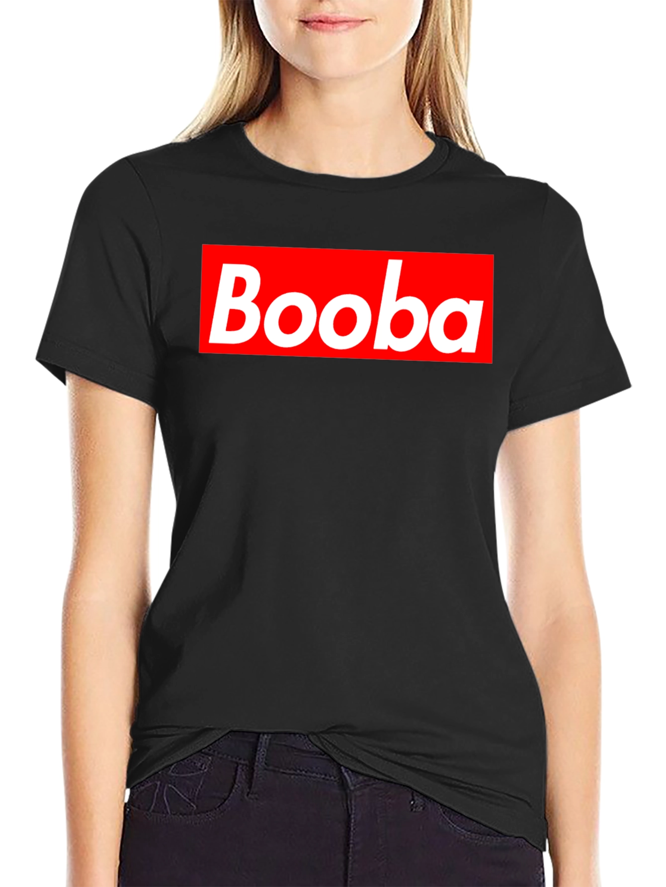 Booba Parody T-Shirt - Red Box Logo Design