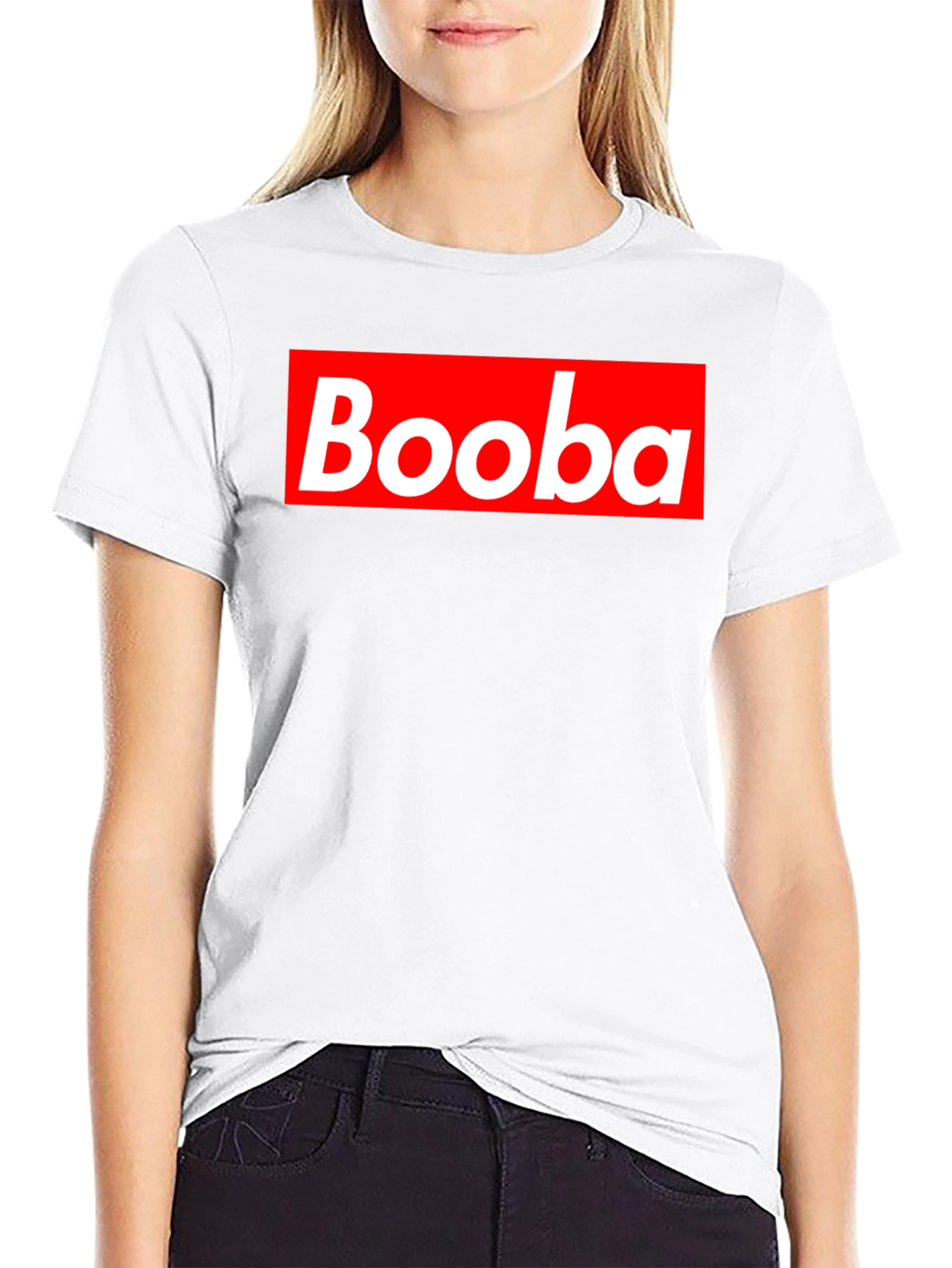 Booba Parody T-Shirt - Red Box Logo Design