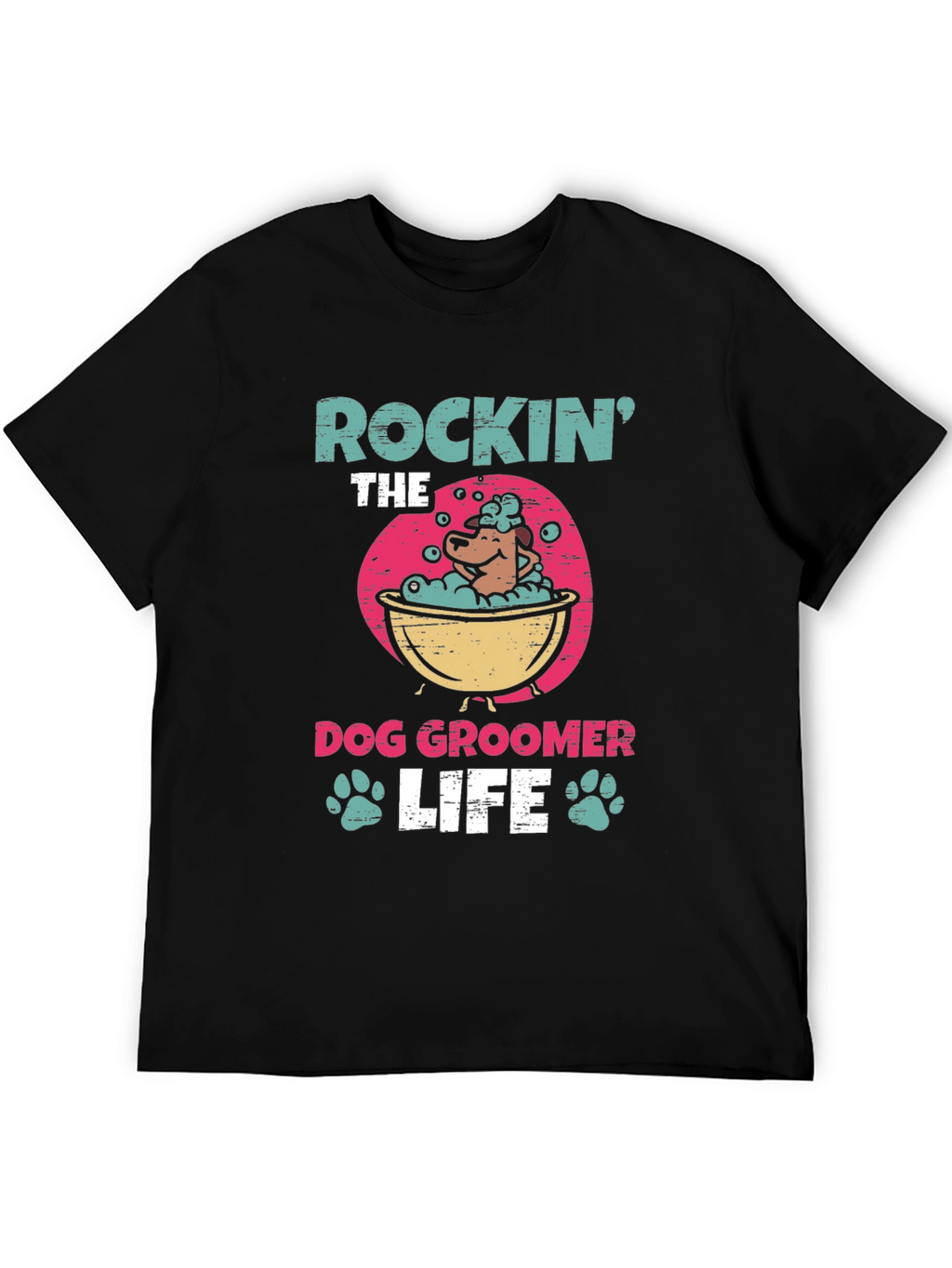 Rockin the Dog Groomer Life Graphic Tee